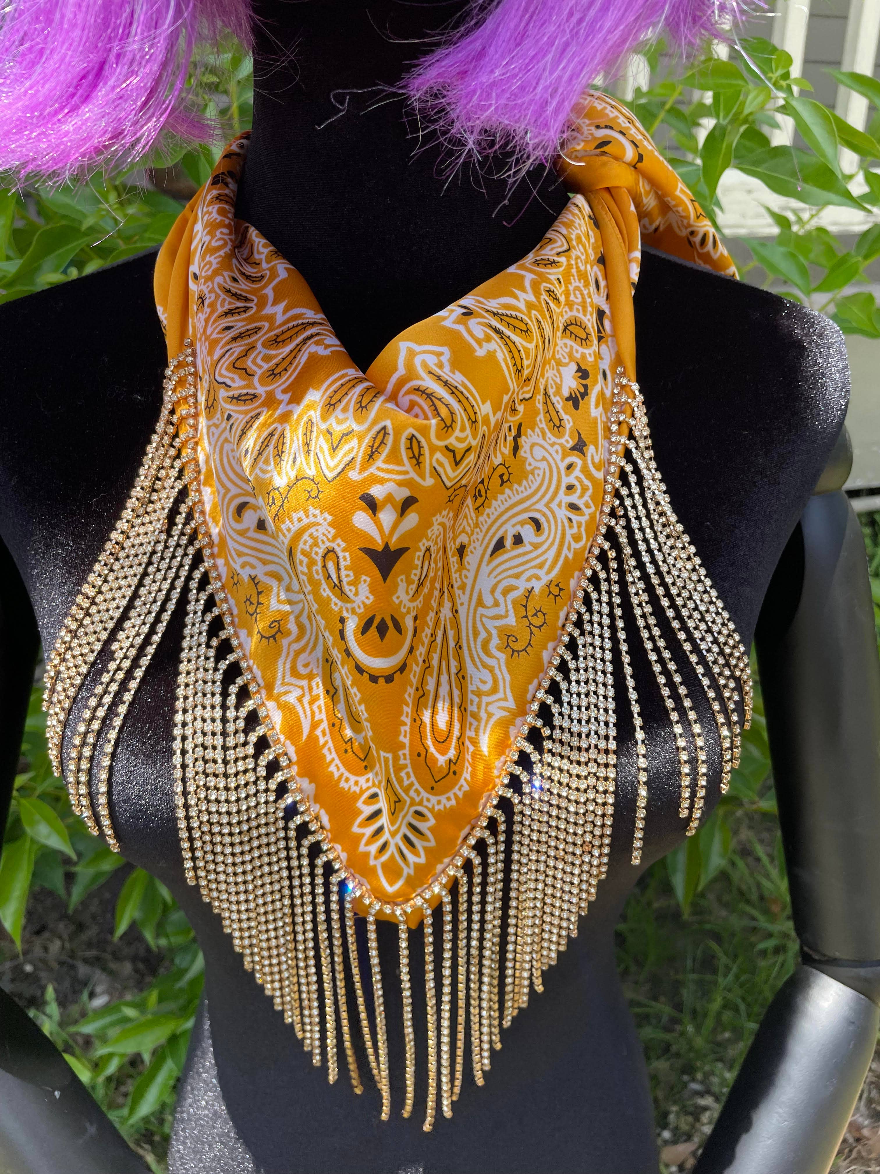 LUXE SILK Blingdana Bandana