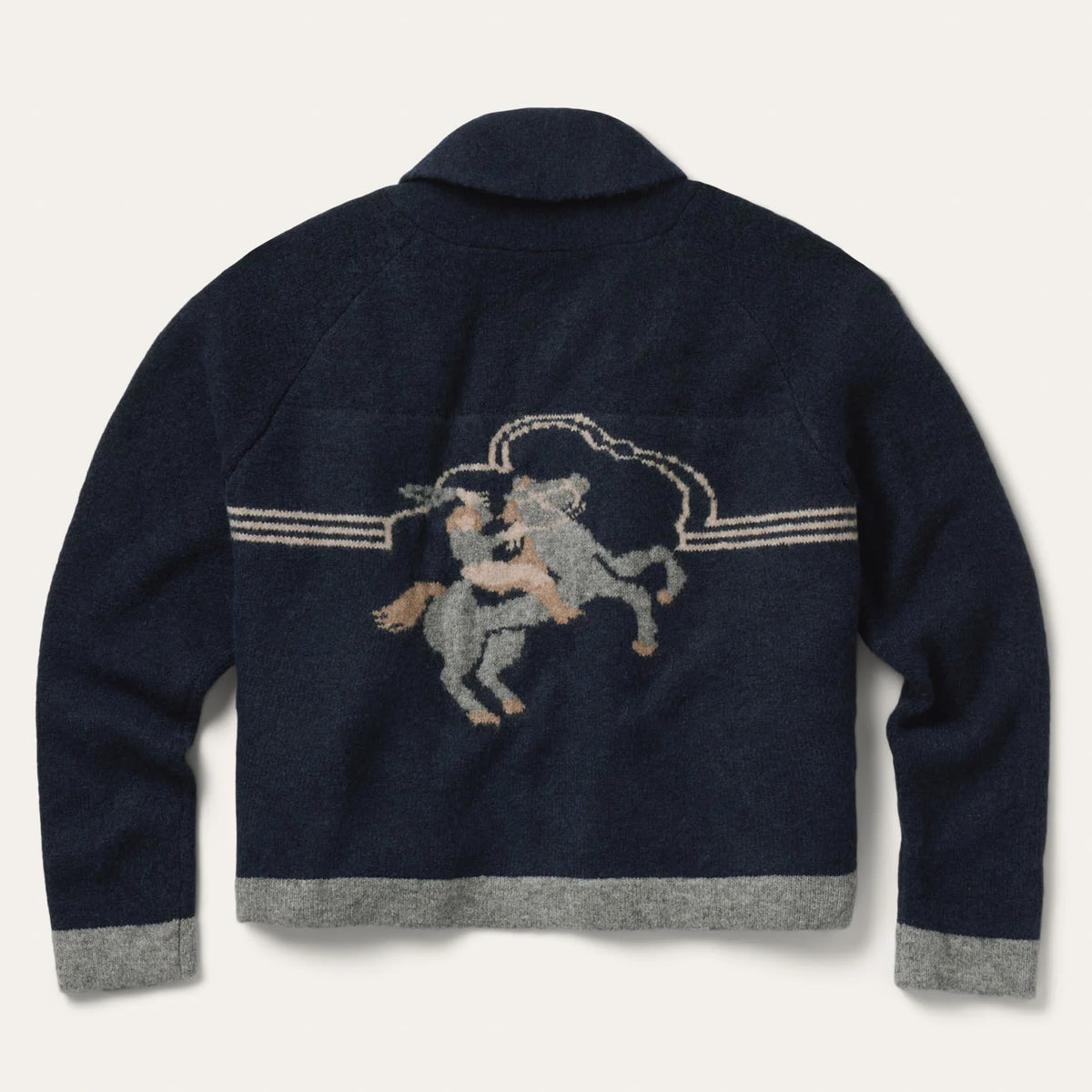 Stetson Navy Western Rider Shawl Cardigan