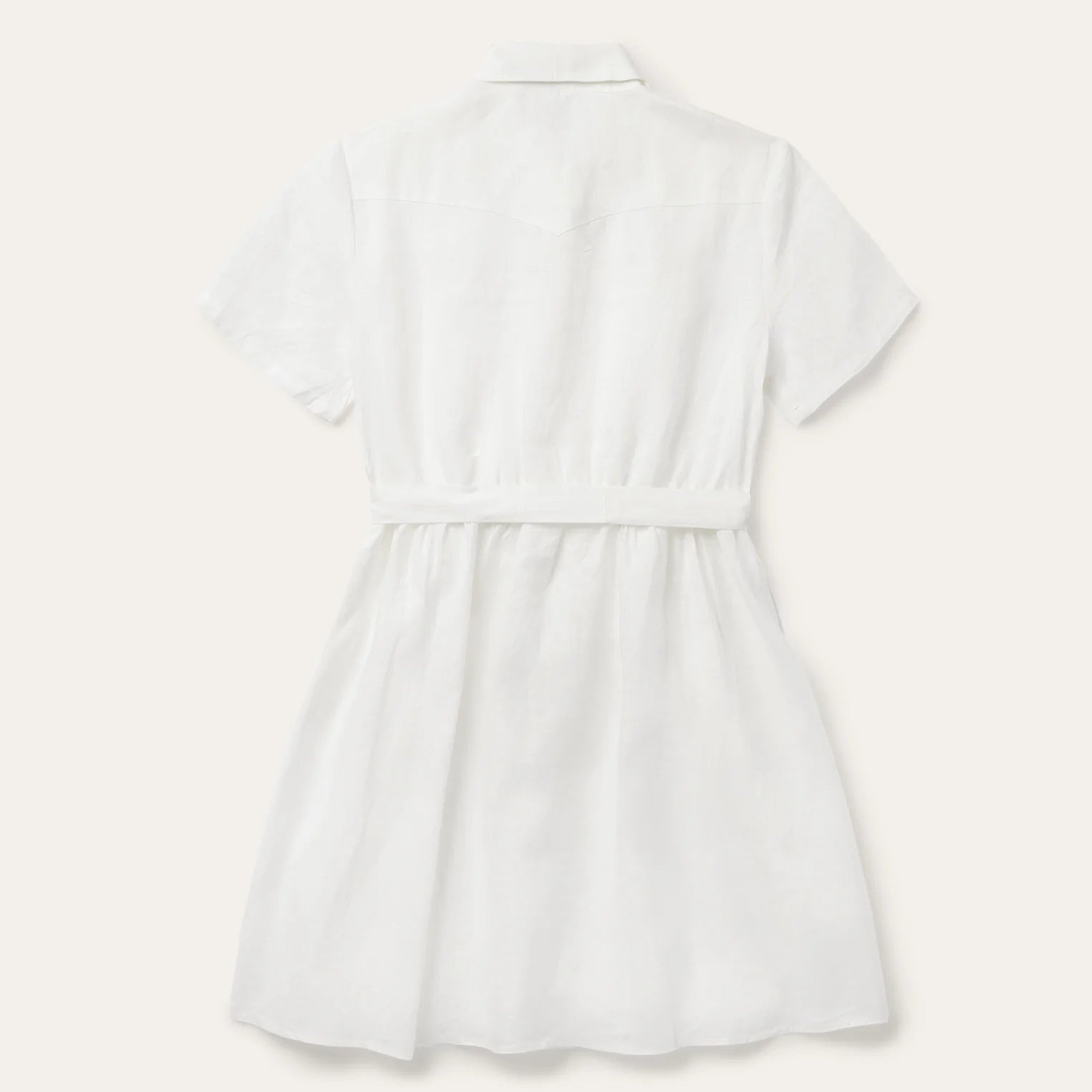 Ladies - Stetson White Linen Tie Dress