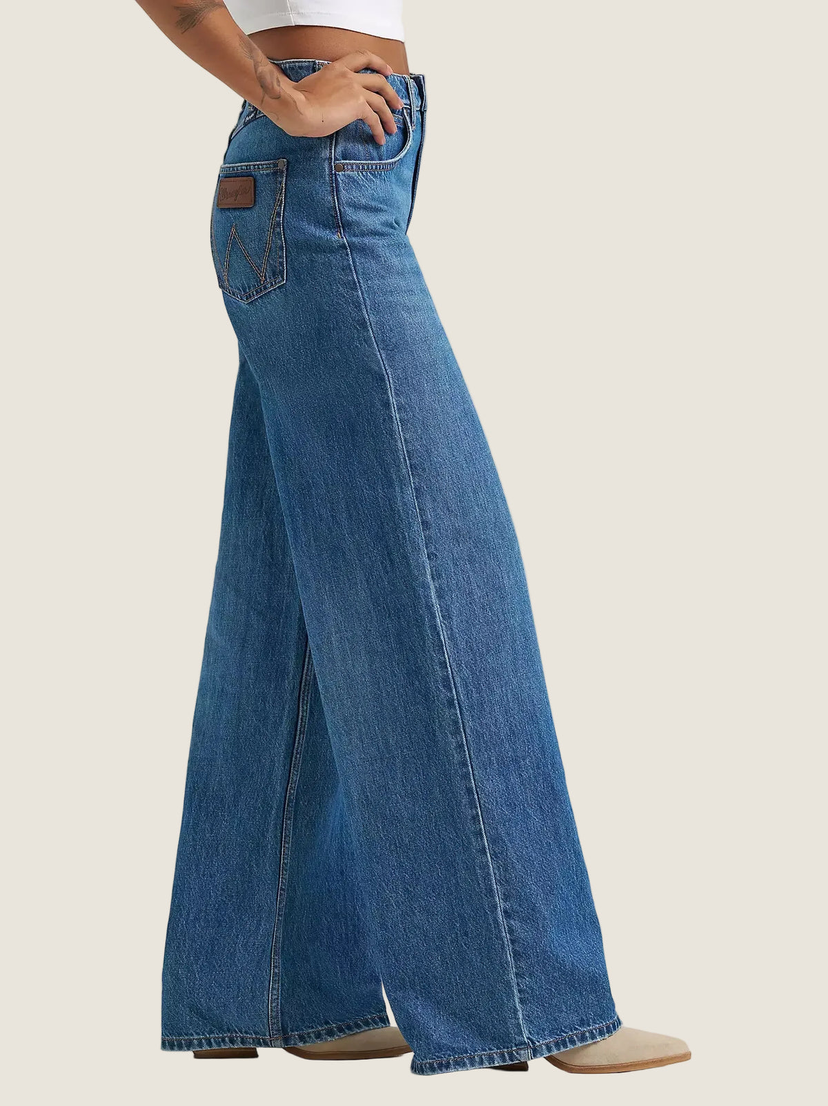 Wrangler Women's Retro Bailey High Rise Wide Leg Jeans