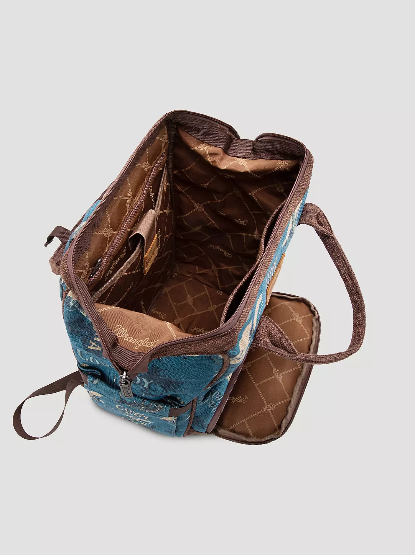 Wrangler Aloha Cowboy Print Backpack Blue