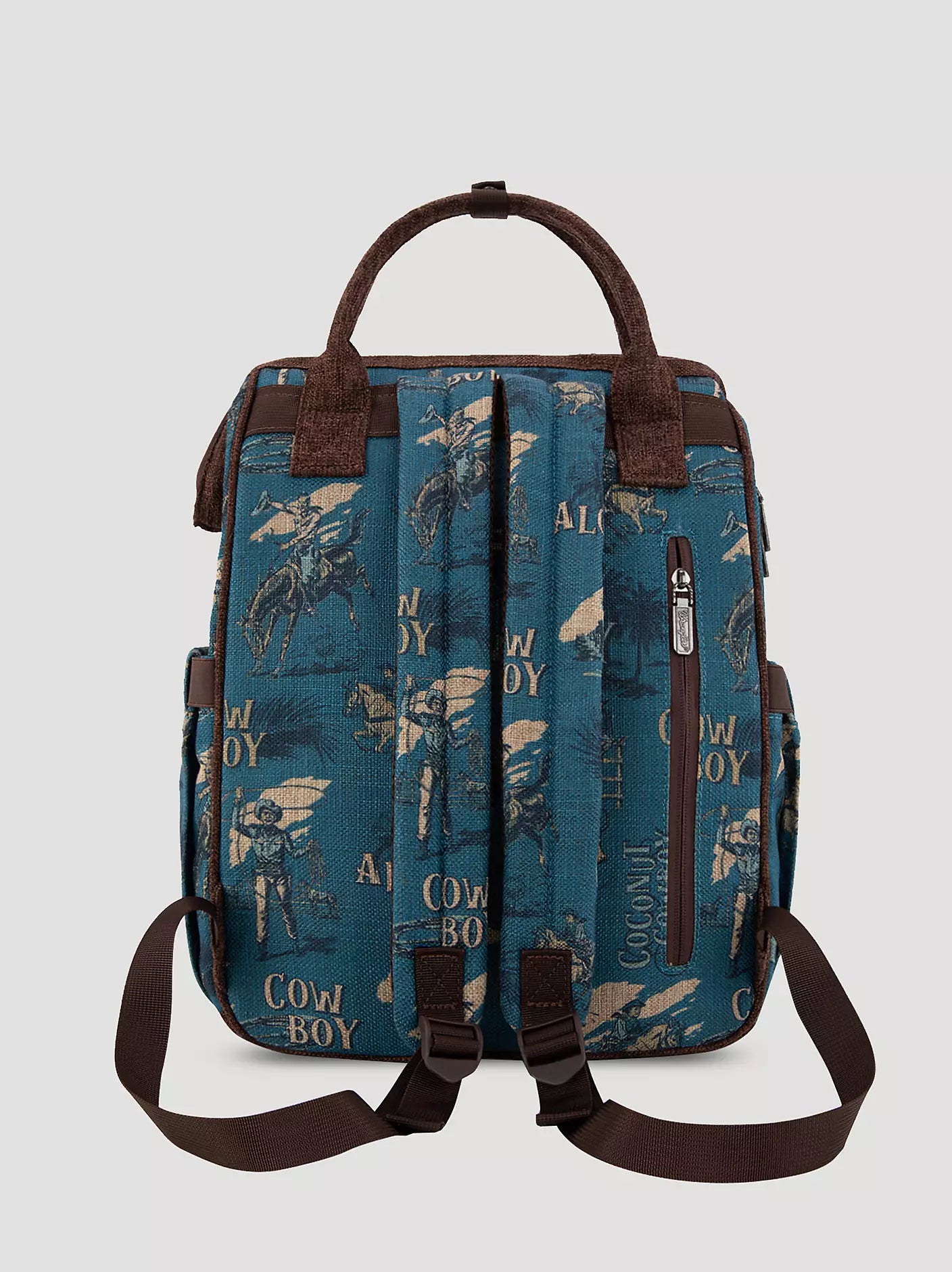 Wrangler Aloha Cowboy Print Backpack Blue