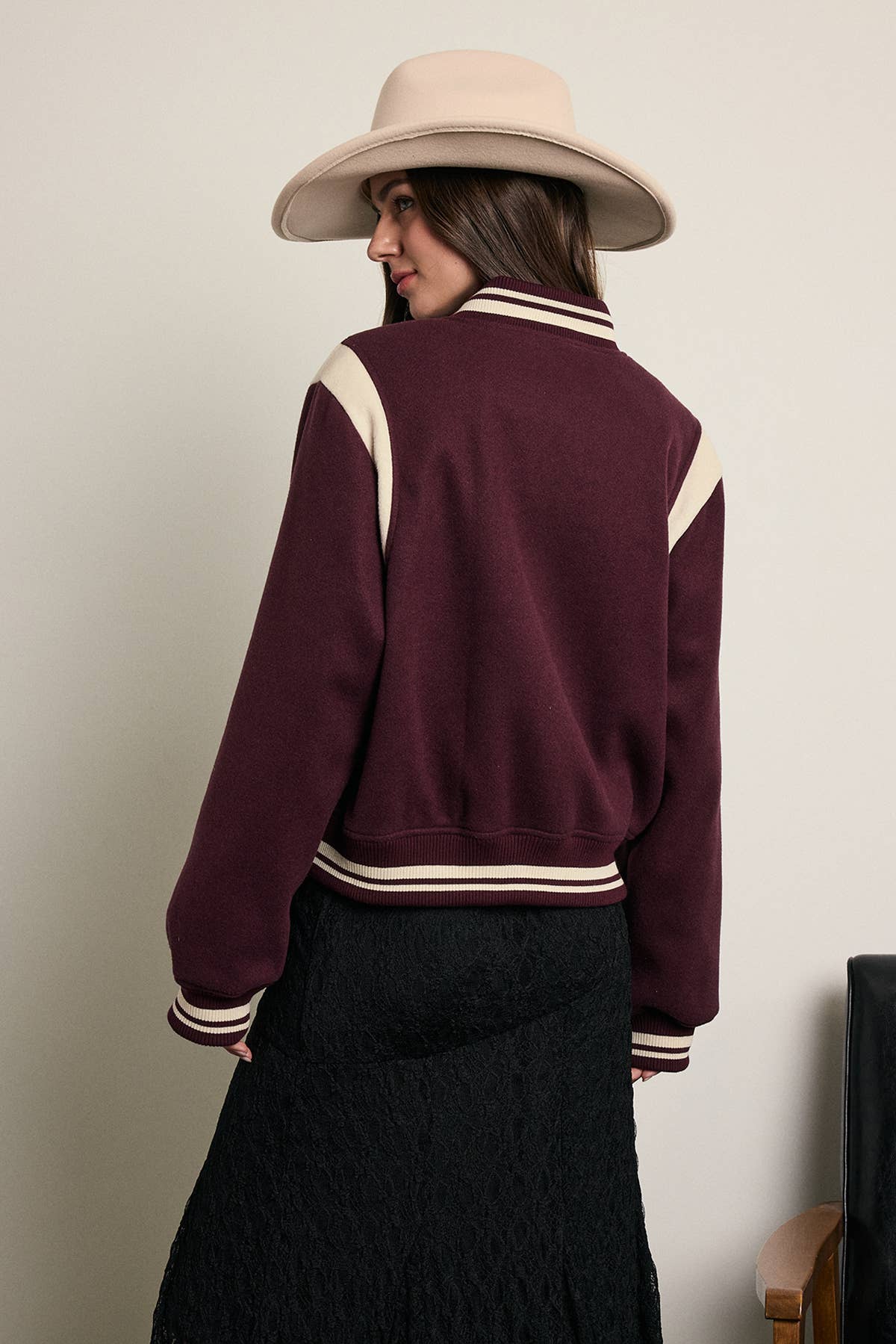 Raisonnel Quilting Vintage Varsity Bomber Jacket