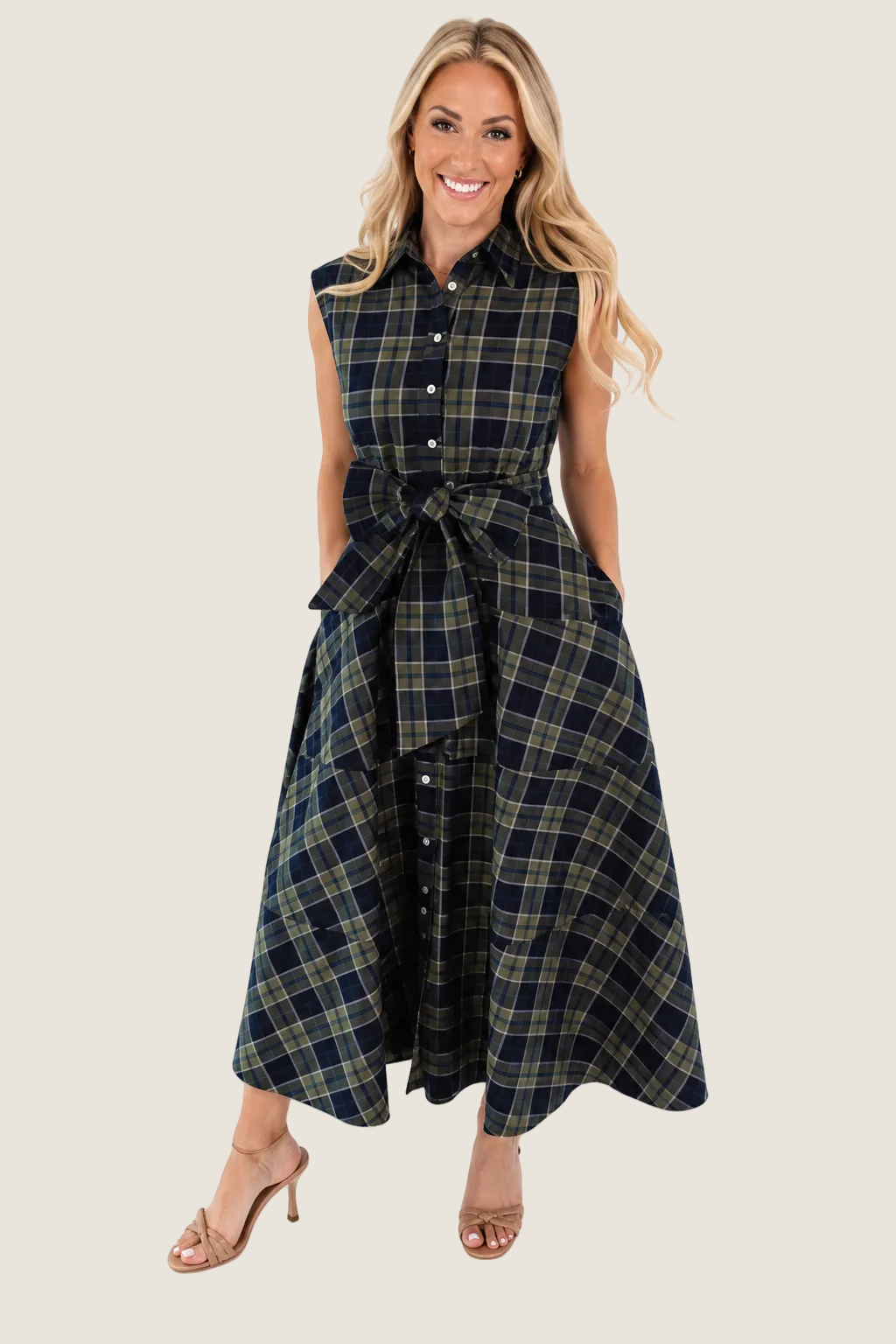 J. Marie The Etta Midi Dress - Navy