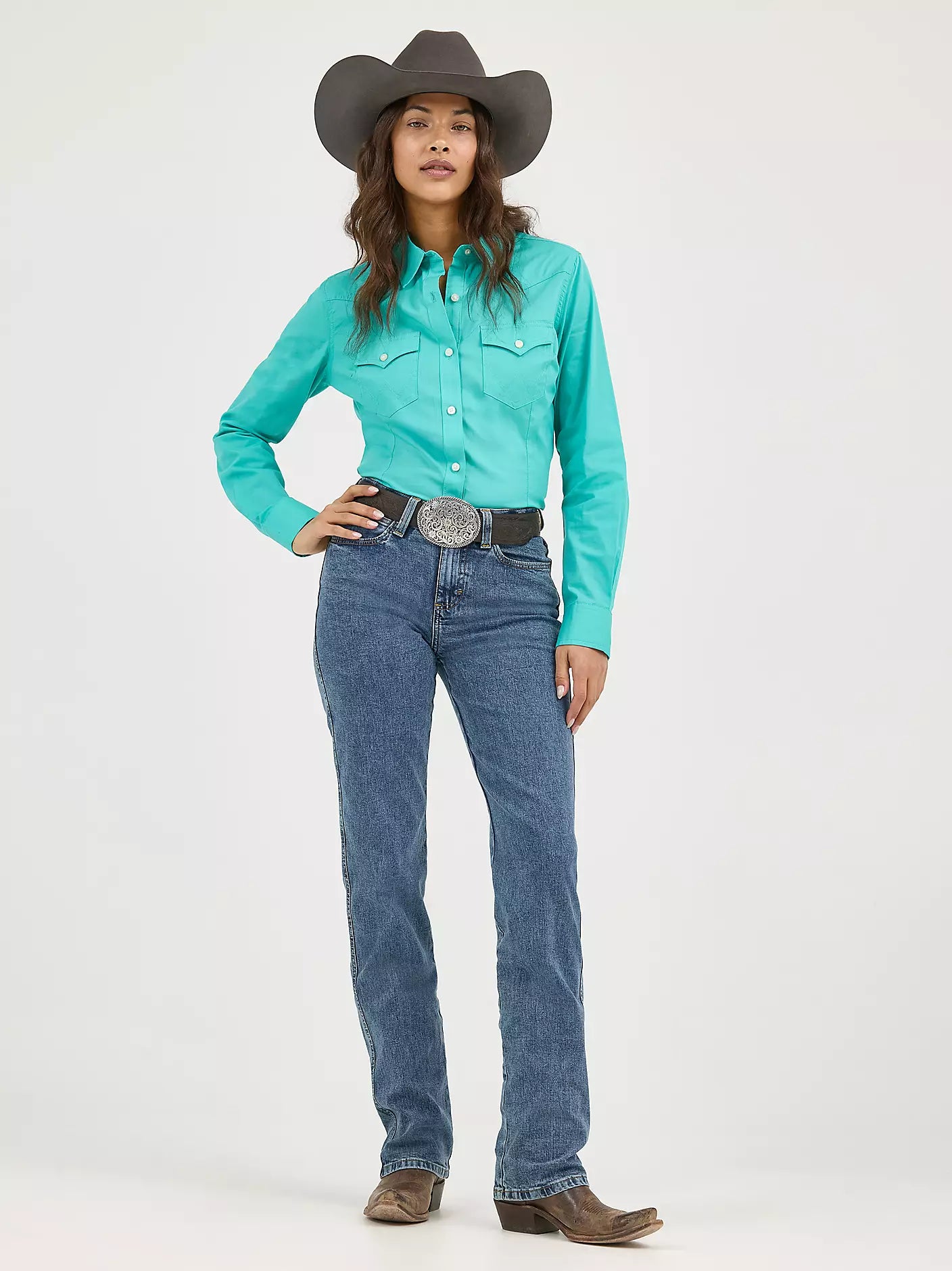 Wrangler Women's Cowboy Cut Slim Fit Stretch Jean
