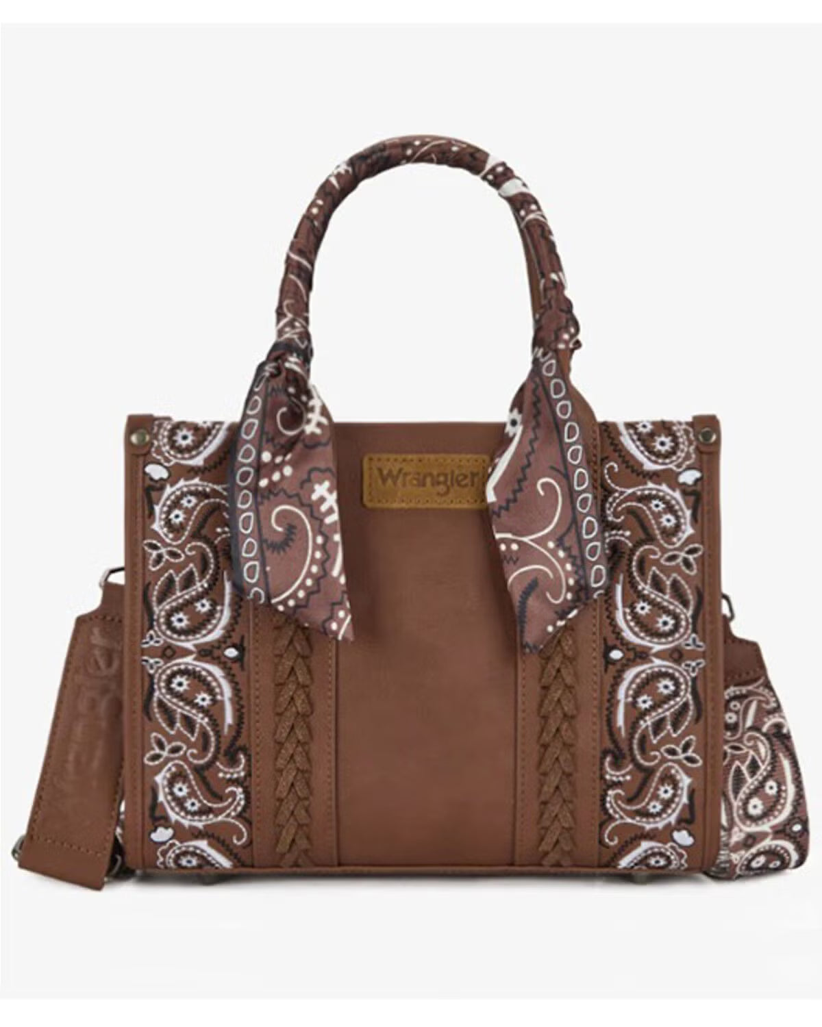 Wrangler Braided Paisley Bandana Tote Bag