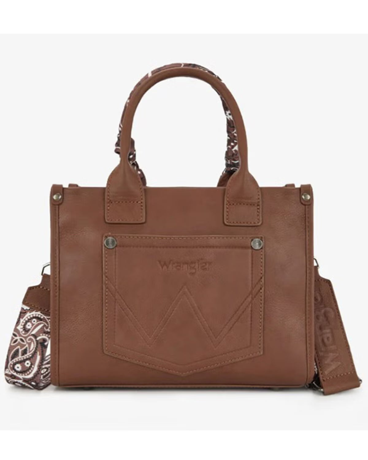 Wrangler Braided Paisley Bandana Tote Bag