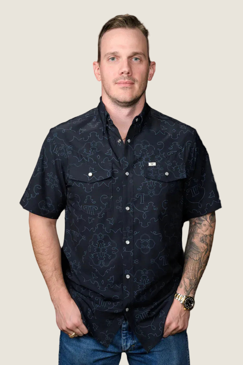 The Carson Ferrell Pearl Snap Button up Shirt