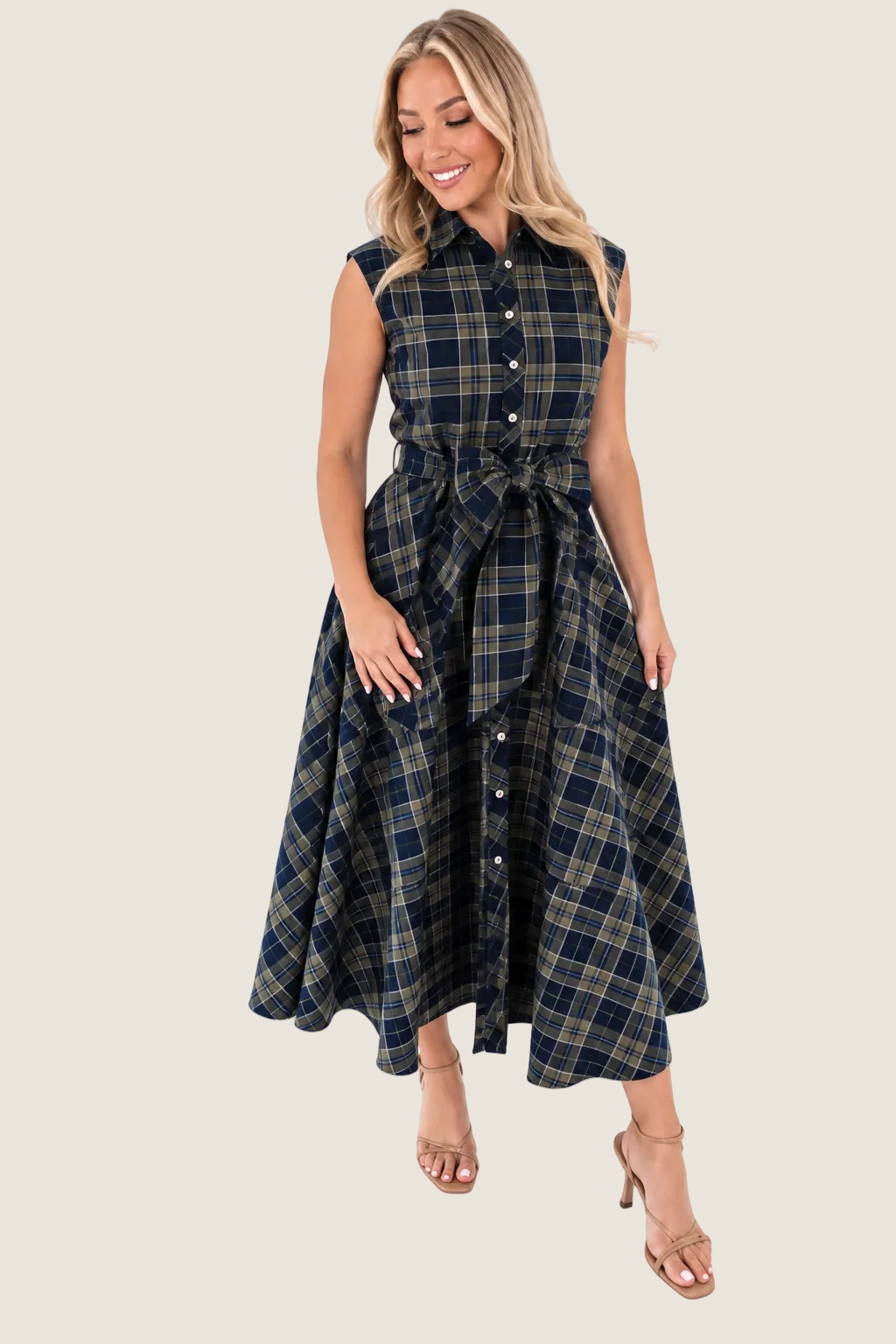 J. Marie The Etta Midi Dress - Navy