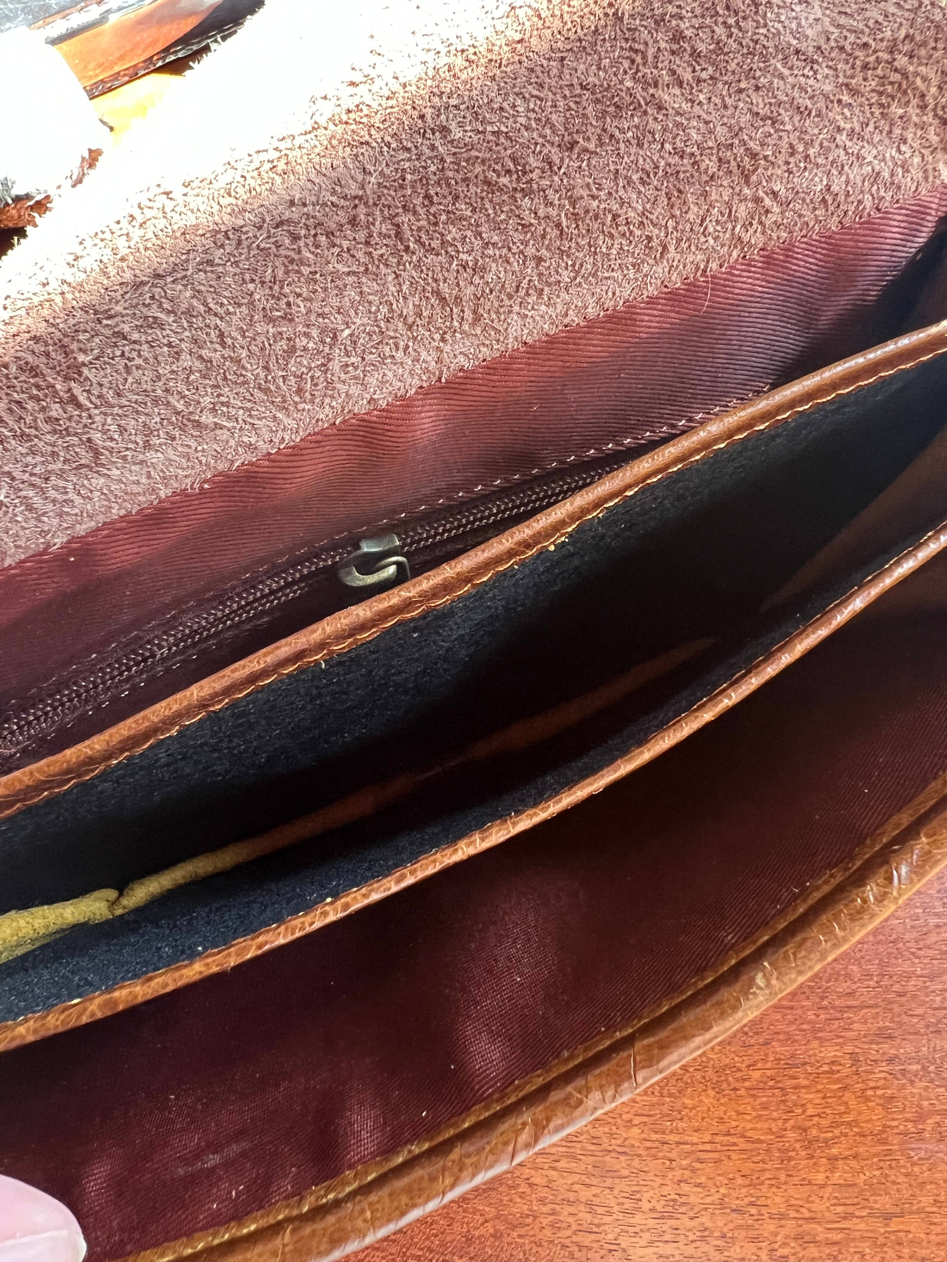 Westrian International English Saddle Equestrian Hair On Cowhide Crossbody Purse