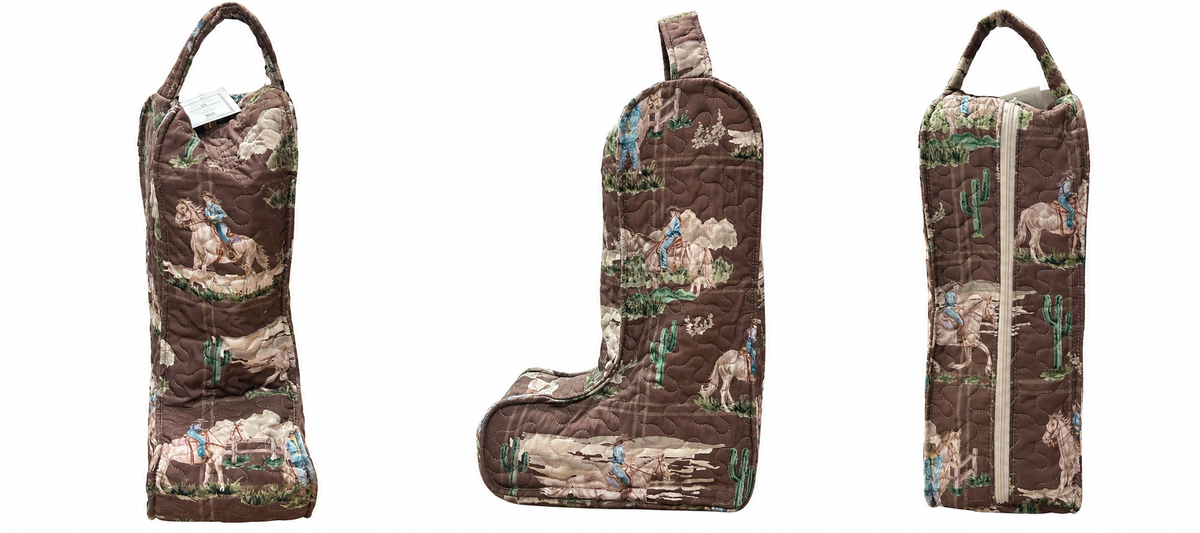 Ida Mae Home Desert Daughter Chocolate Tall Boot Bag