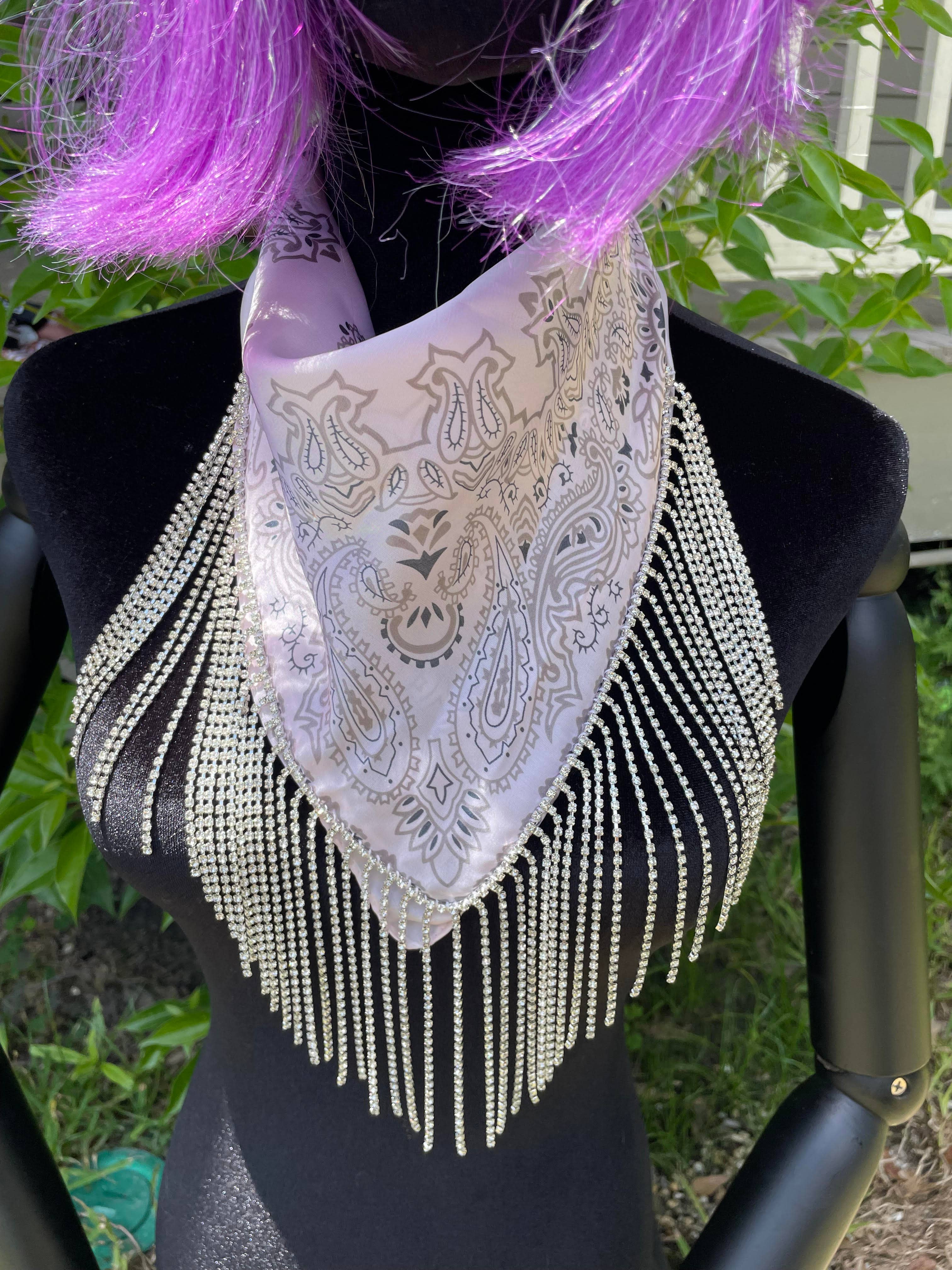 LUXE SILK Blingdana Bandana