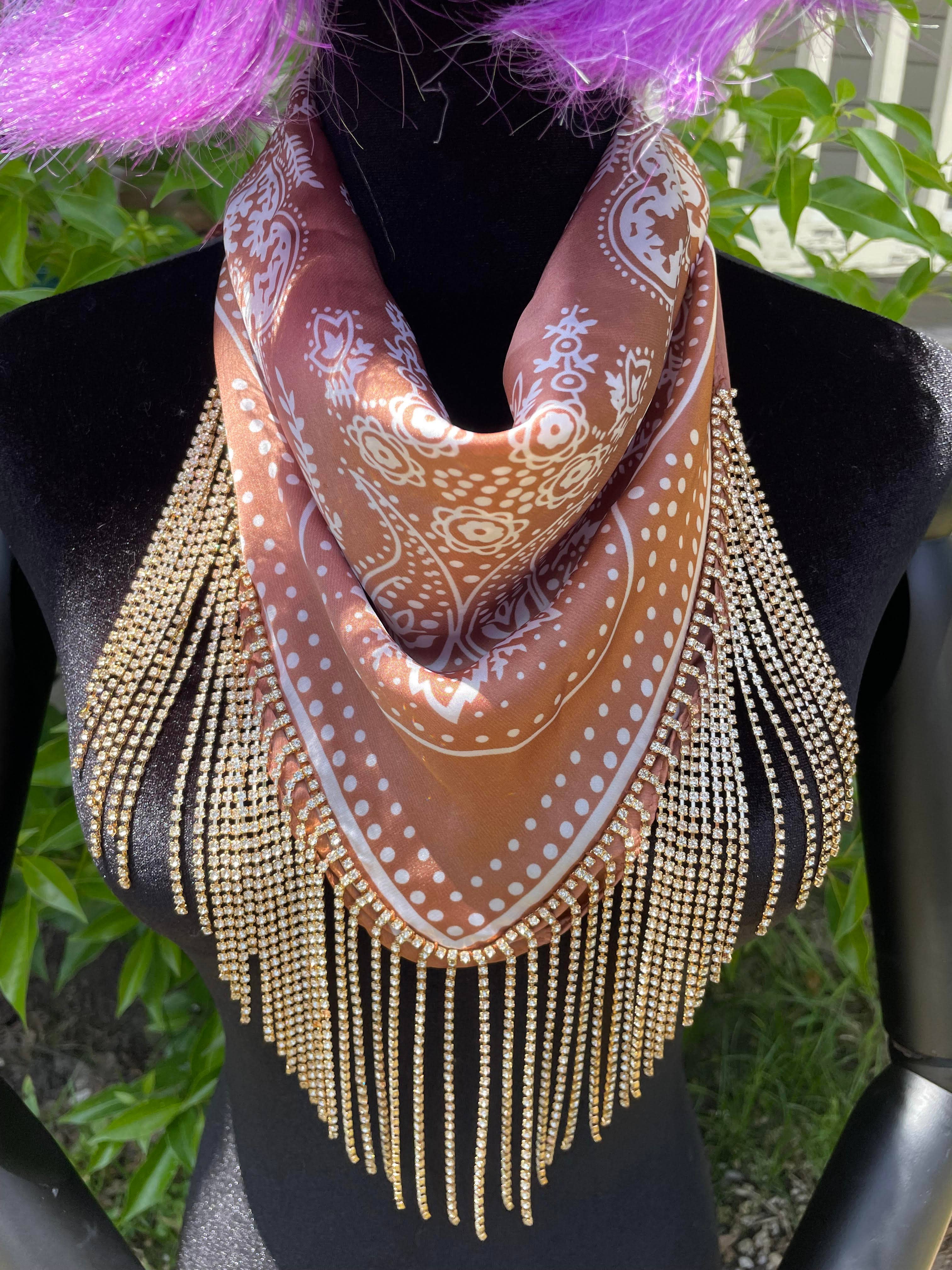 LUXE SILK Blingdana Bandana