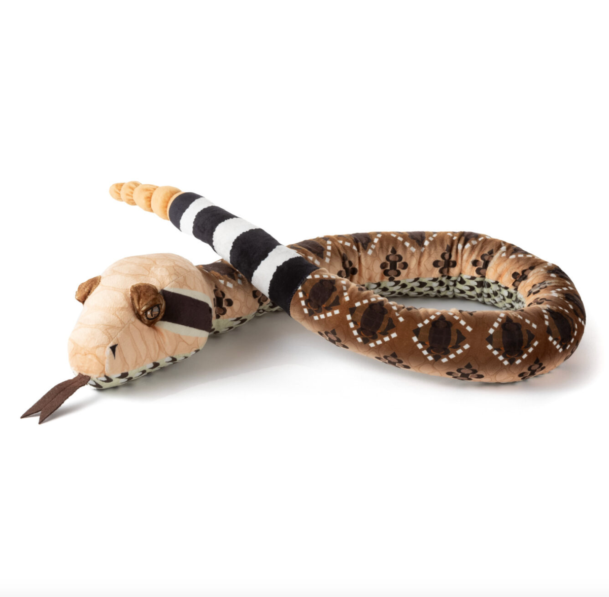 Zoologee Earth Keeperz Western Diamondback Snake 54" (137cm) Recycled Plush