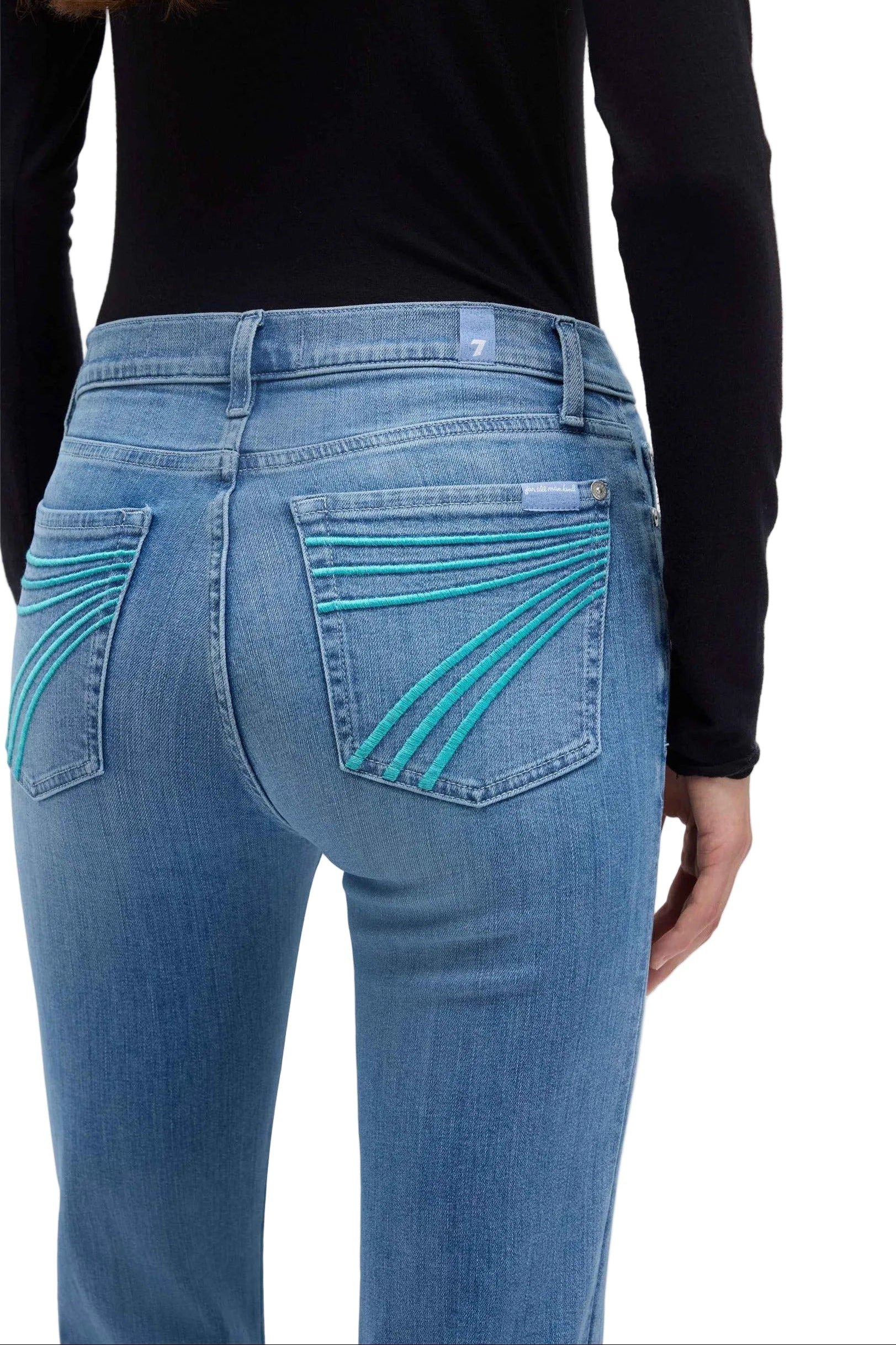 7 For All Mankind Dojo Iceflow Turquoise Jeans
