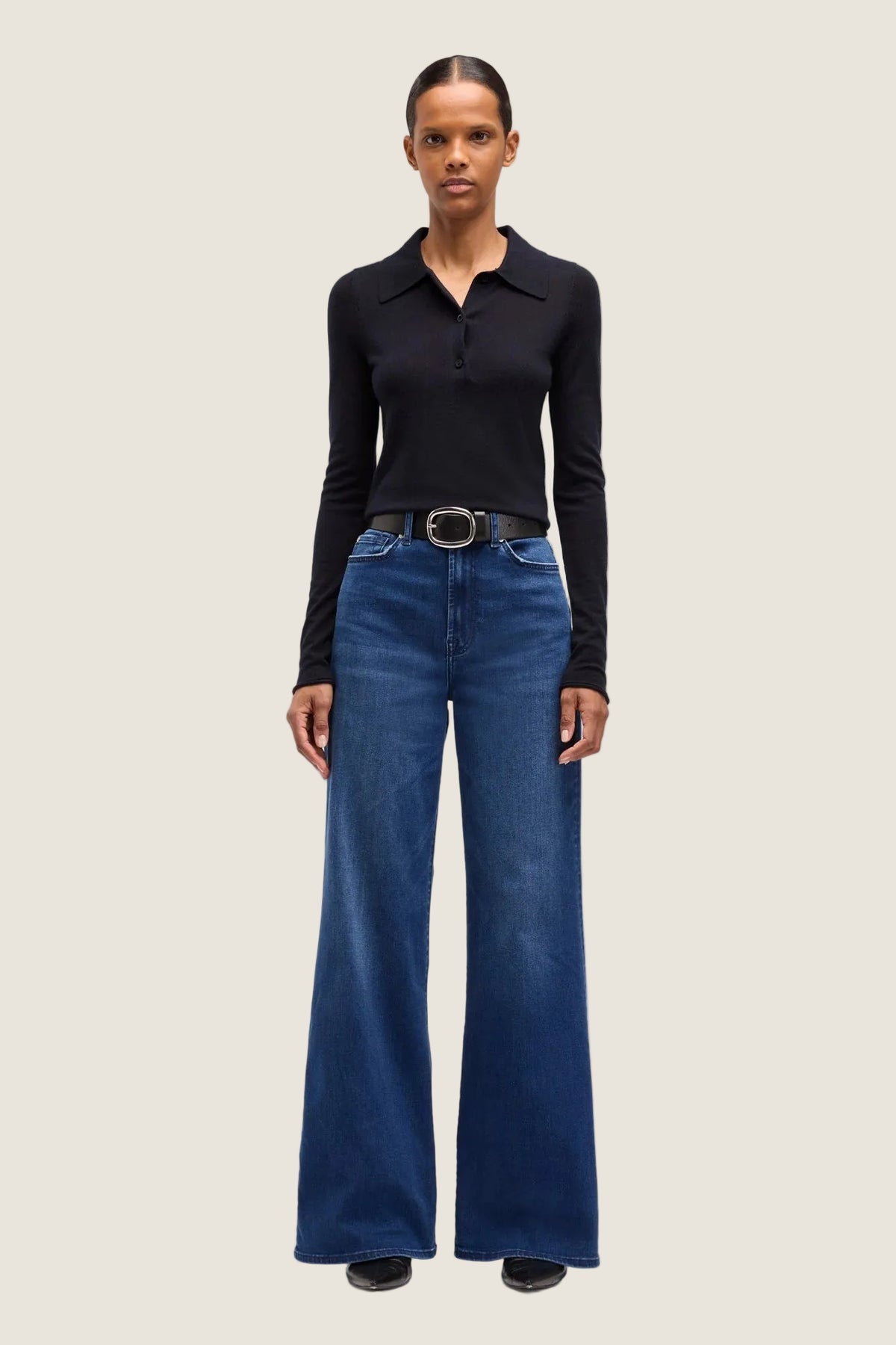 7 For All Mankind Jeans Ultra High Rise Jo in Slim Illusion Crater