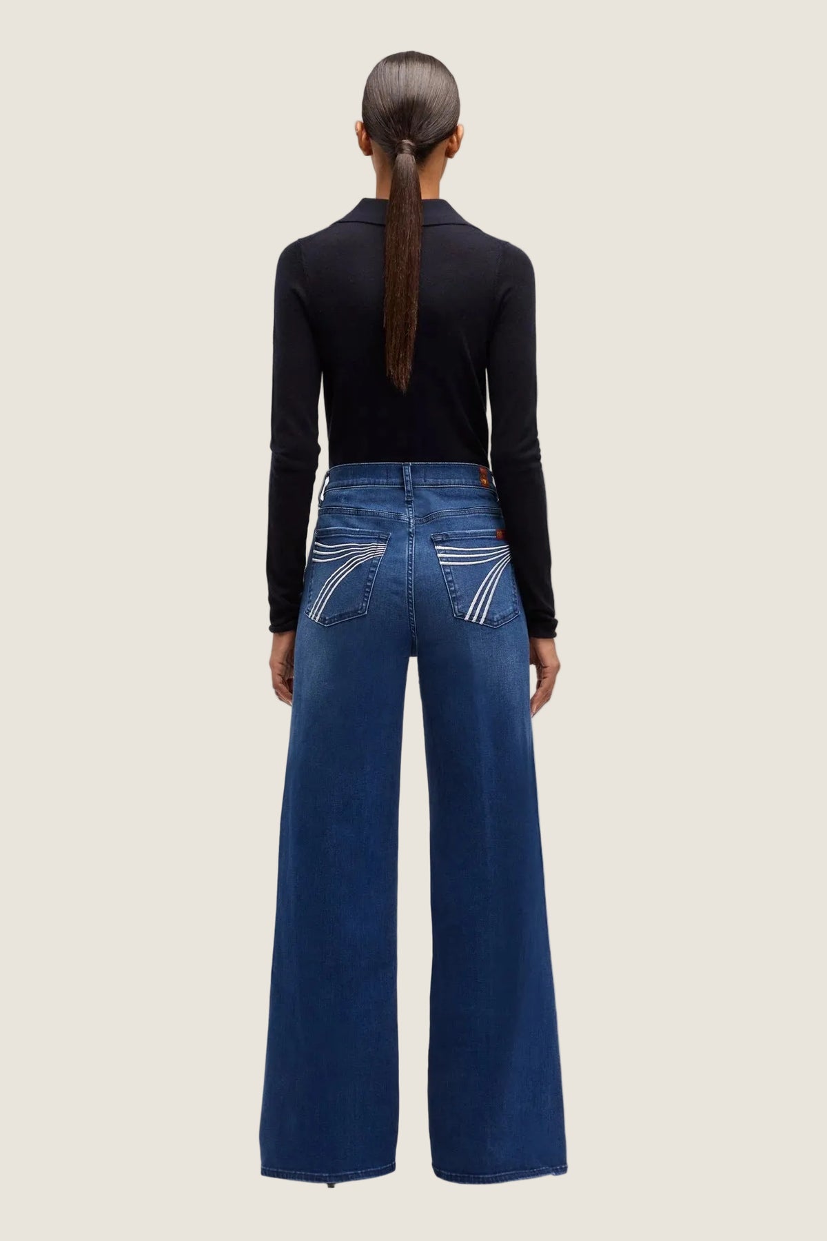 7 For All Mankind Jeans Ultra High Rise Jo in Slim Illusion Crater