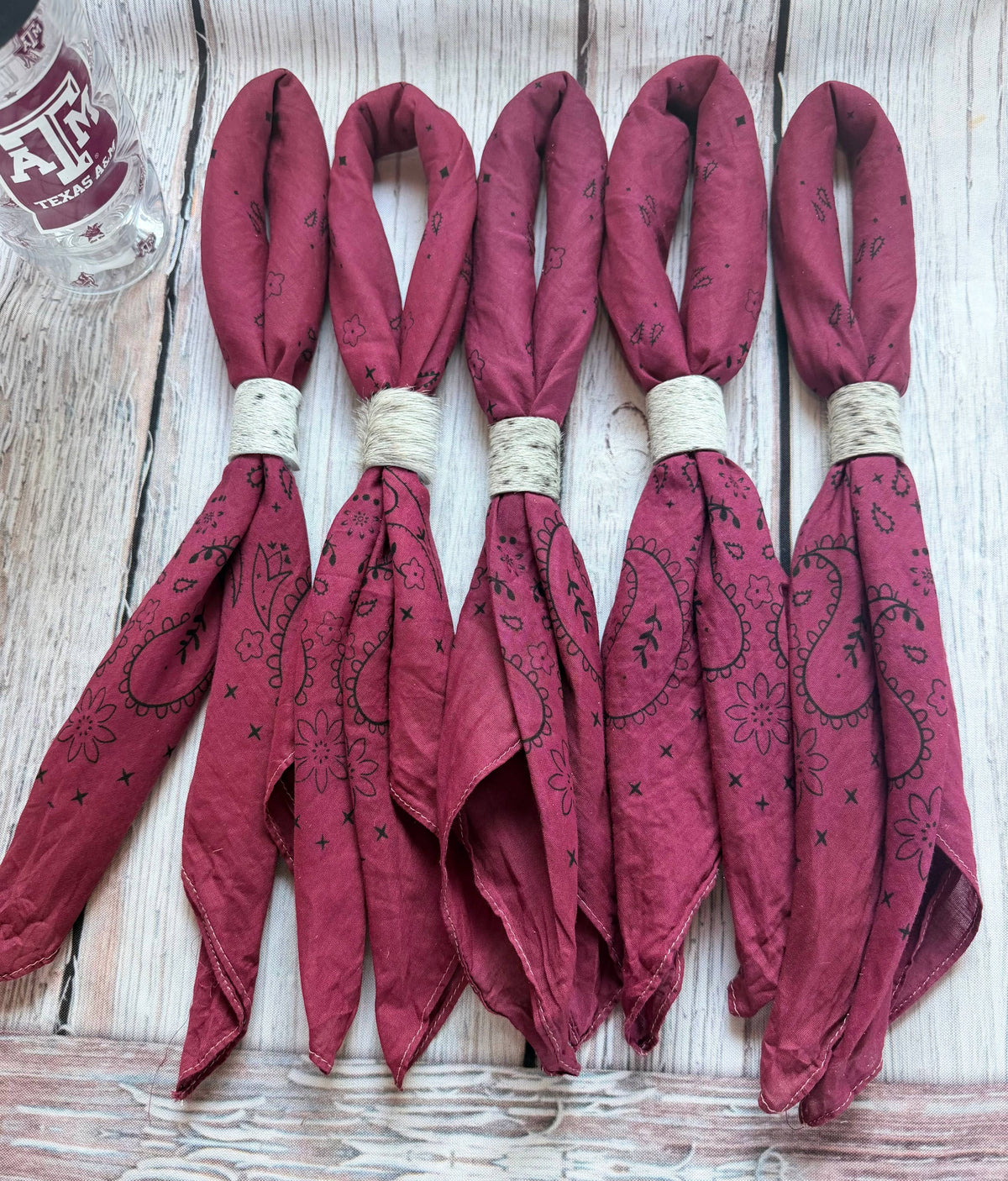 Bandana Maroon Hand Dyed Bandanas