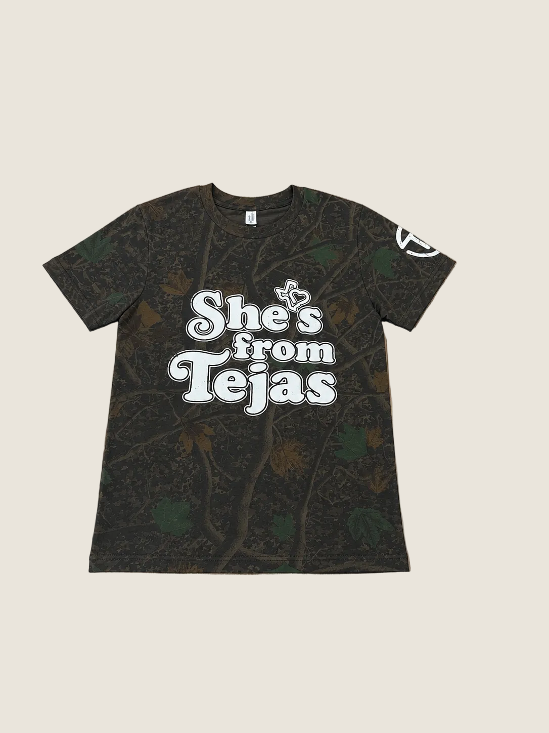 Women's Tejas Rodeo She's From Tejas Camo Shirt
