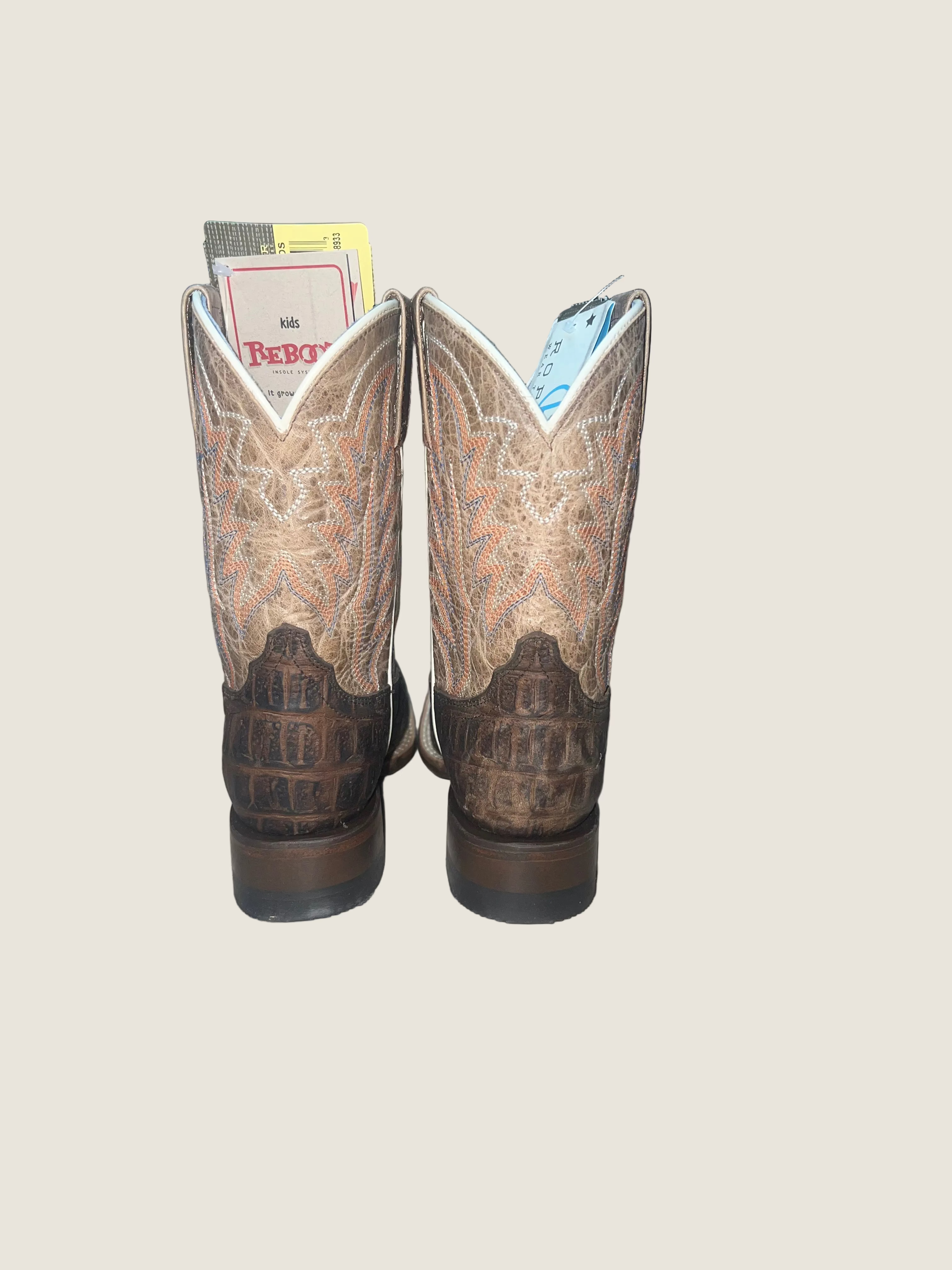 Roper Little Kids Gator Brown Cowboy Boot