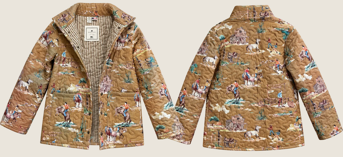 Ida Mae Home Retro Cowboy Gold Snap Jacket