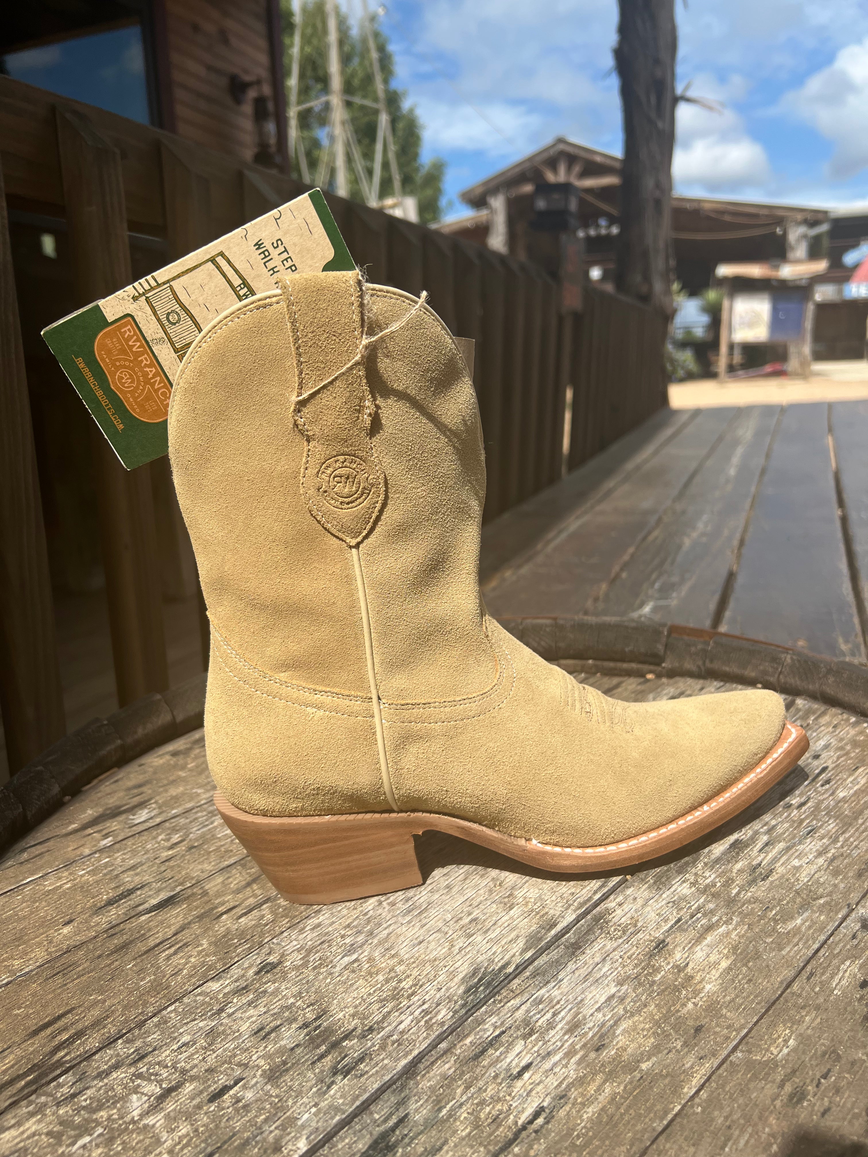 Women's - R. Watson Roughout Sand/Tan Leather Boots