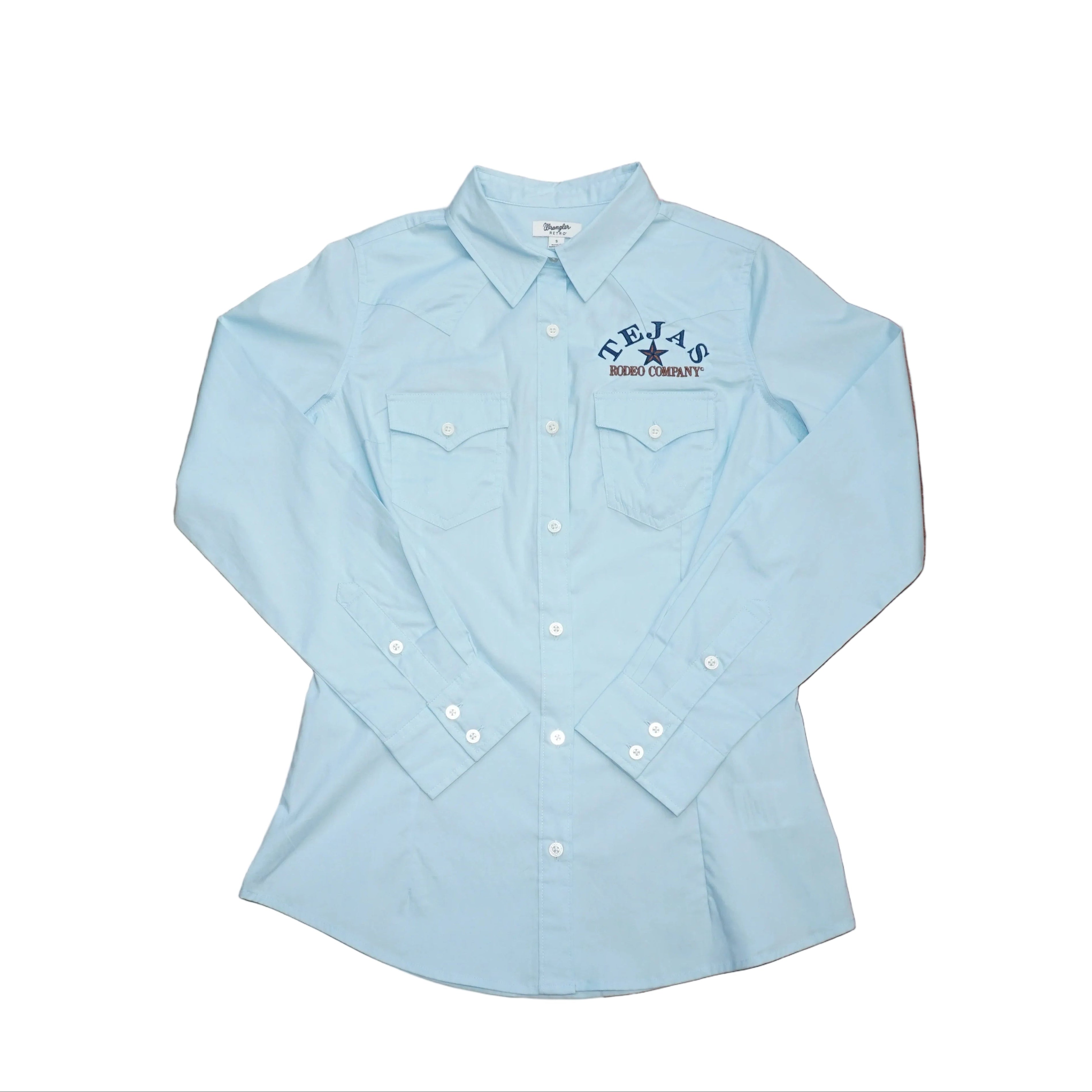 Women's Tejas Embroidered Wrangler Retro Long Sleeve Shirt