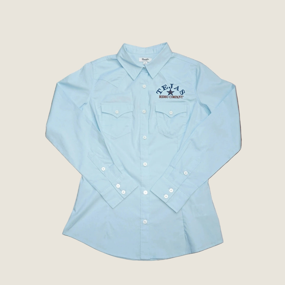 Wrangler X Tejas Rodeo Co. Women's Tejas Embroidered Retro Long-Sleeve Shirt