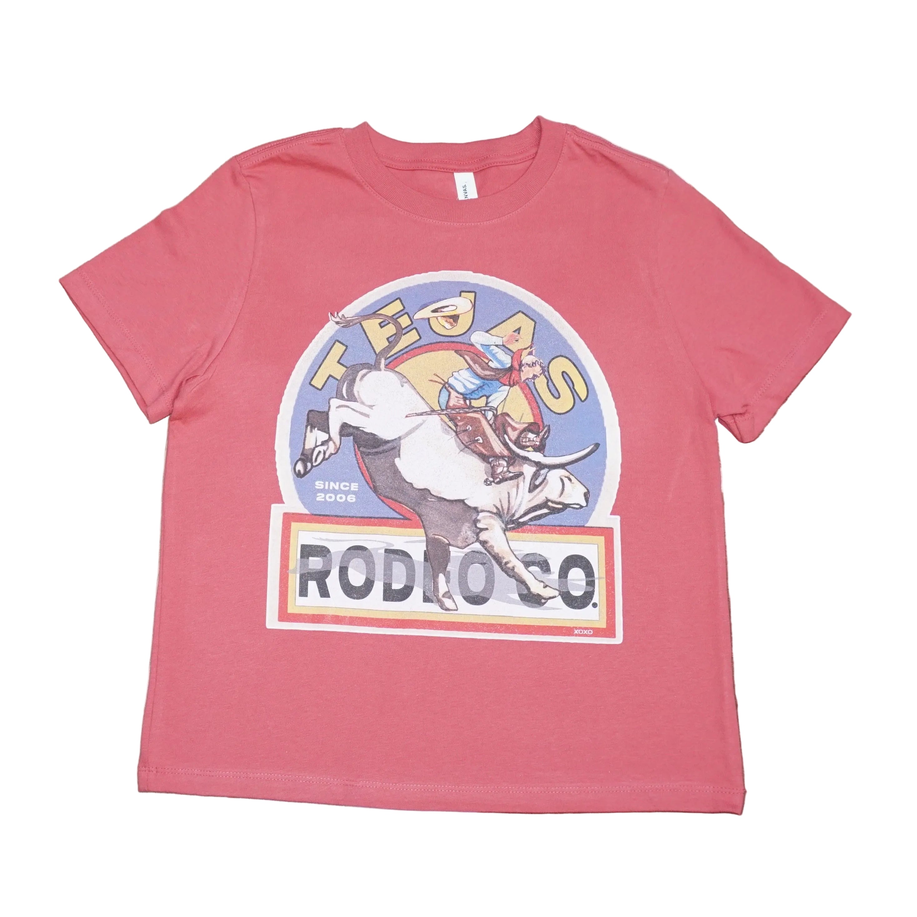 XOXO Art & Co. Bullrider Sticker T-Shirt