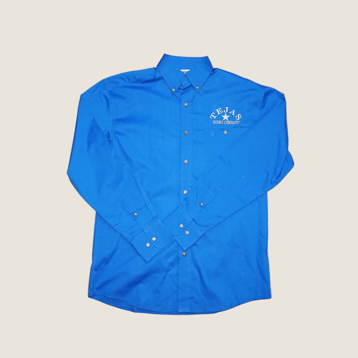 Men's - Wrangler George Strait X Tejas Rodeo Co. Solid Long Sleeve Shirt (relaxed fit)
