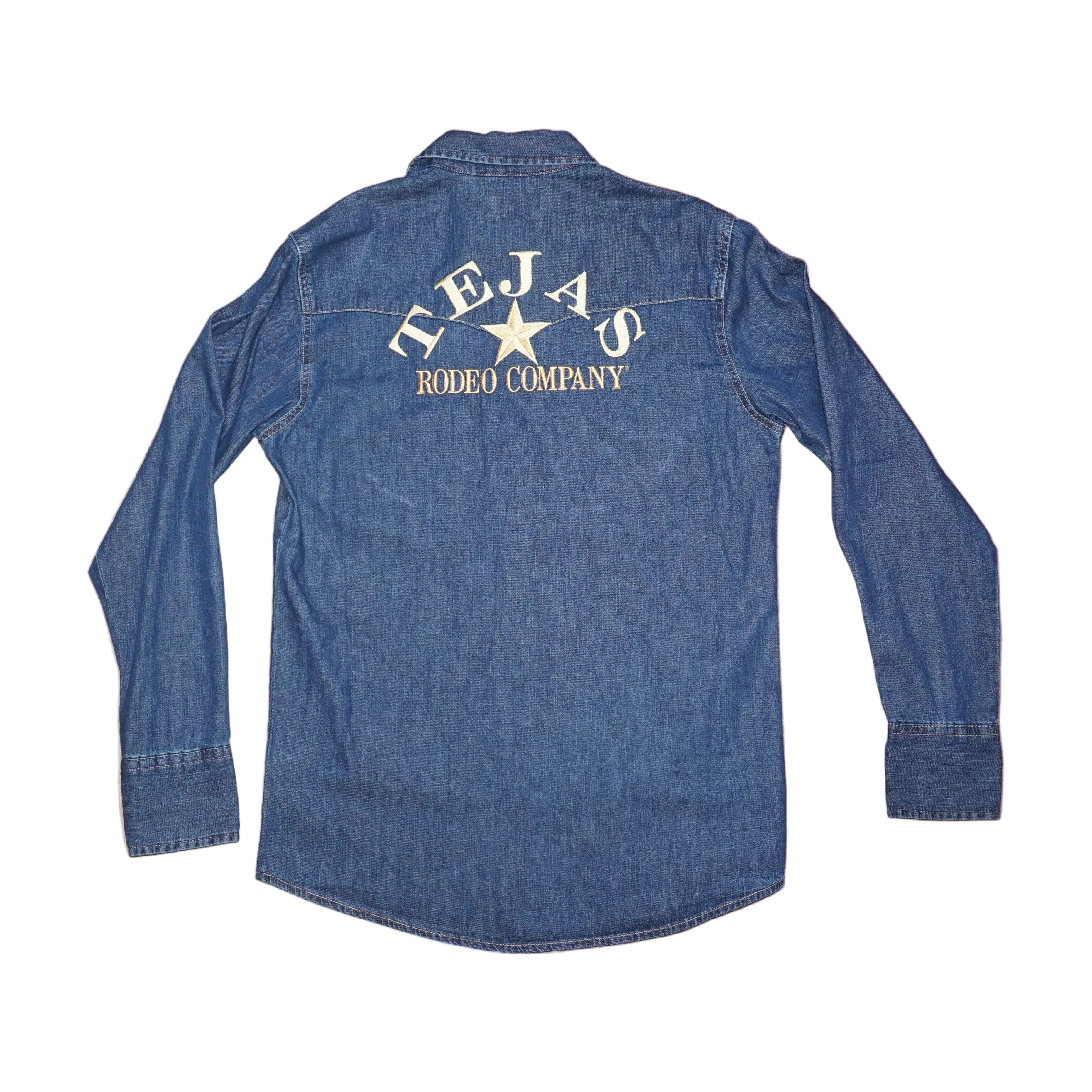 Men's Wrangler Denim Long Sleeve Shirt