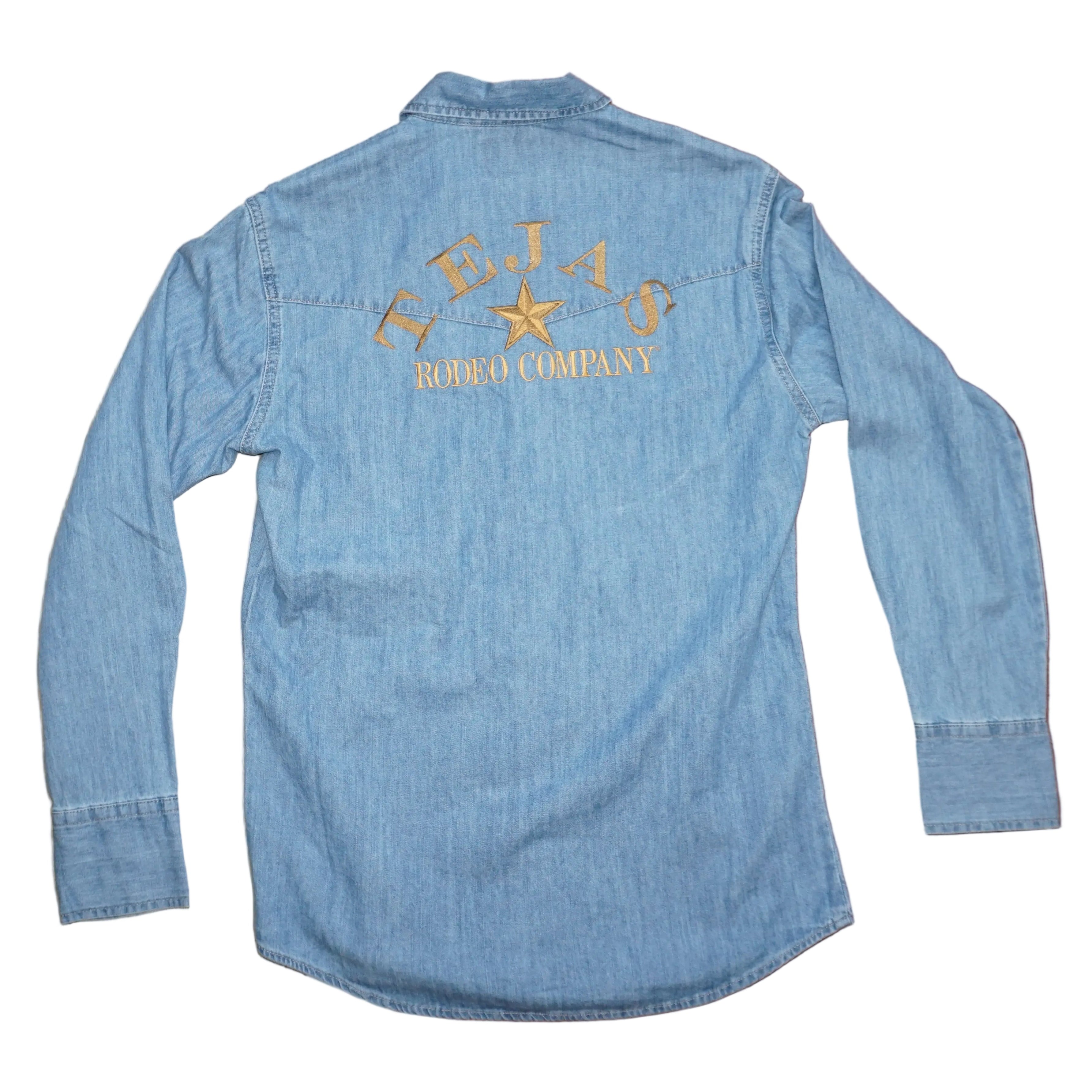 Men's Wrangler Denim Long Sleeve Shirt