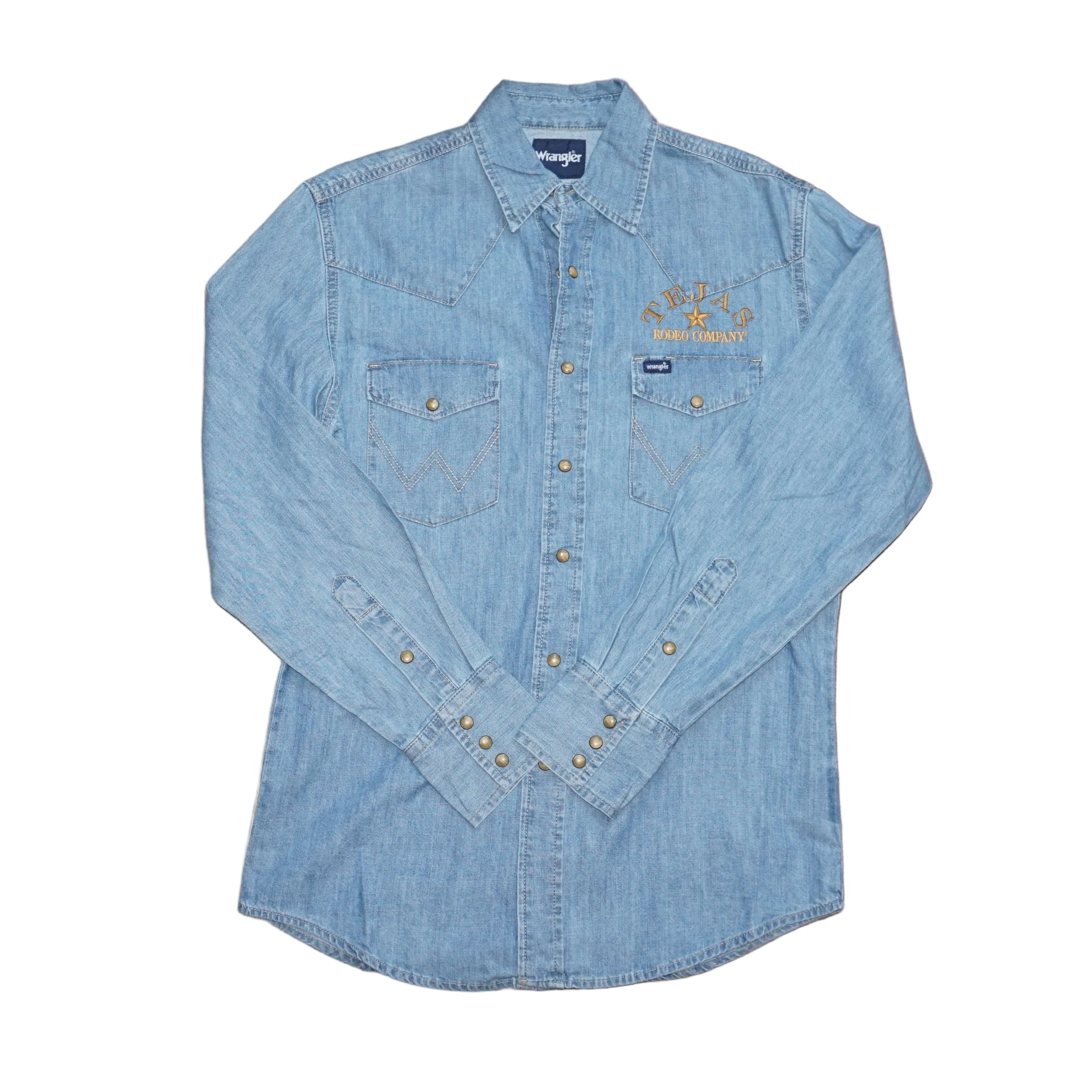 Men's Wrangler Denim Long Sleeve Shirt