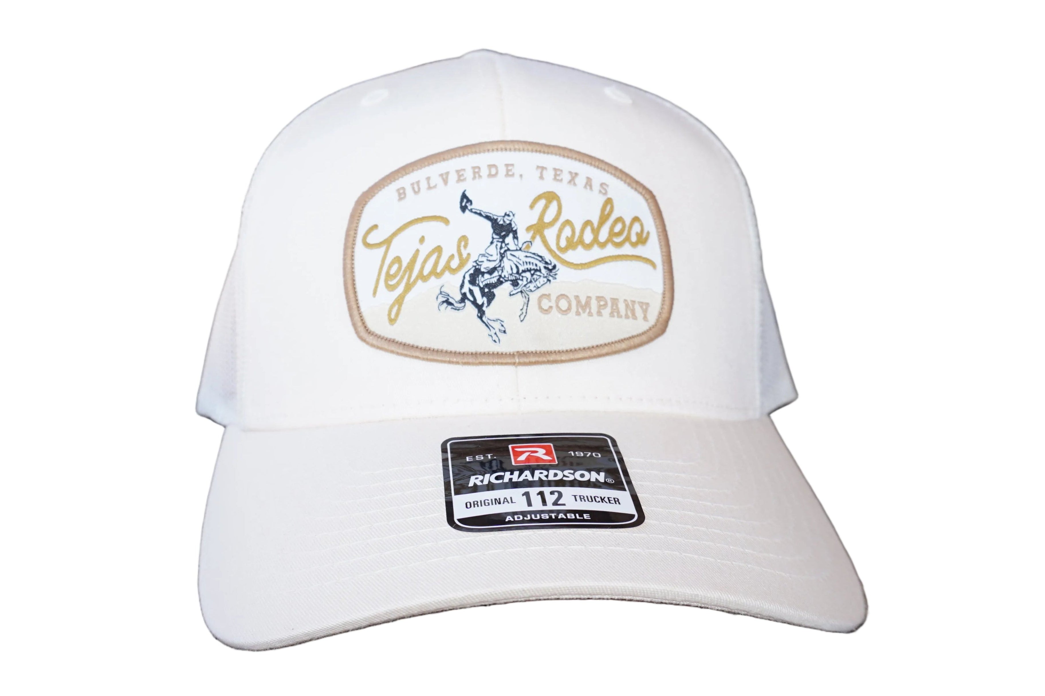 Original Tejas Rodeo Gold Bull Patch Trucker Caps (NEW)