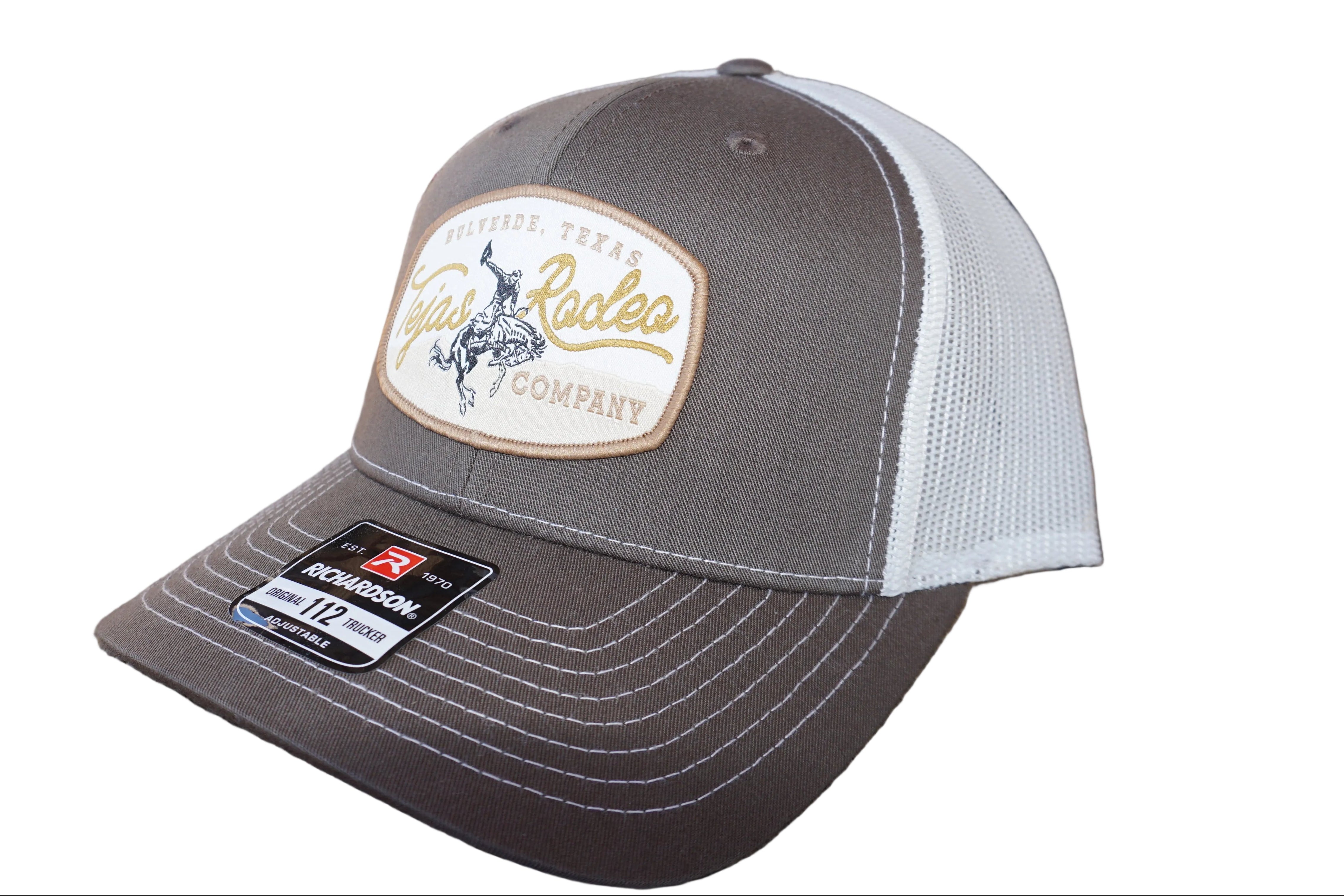 Original Tejas Rodeo Gold Bull Patch Trucker Caps (NEW)