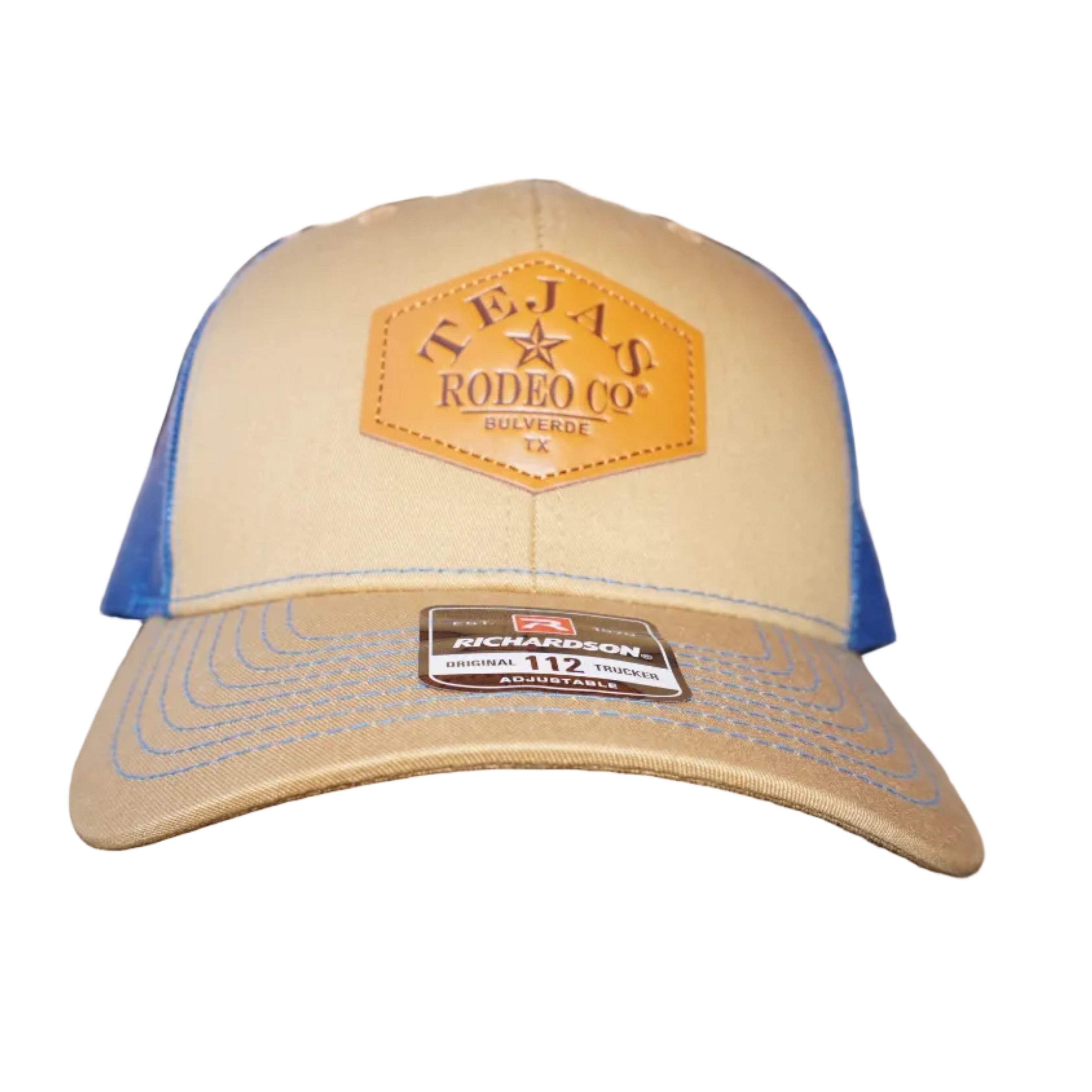Tejas Rodeo Leather Patch Trucker Cap