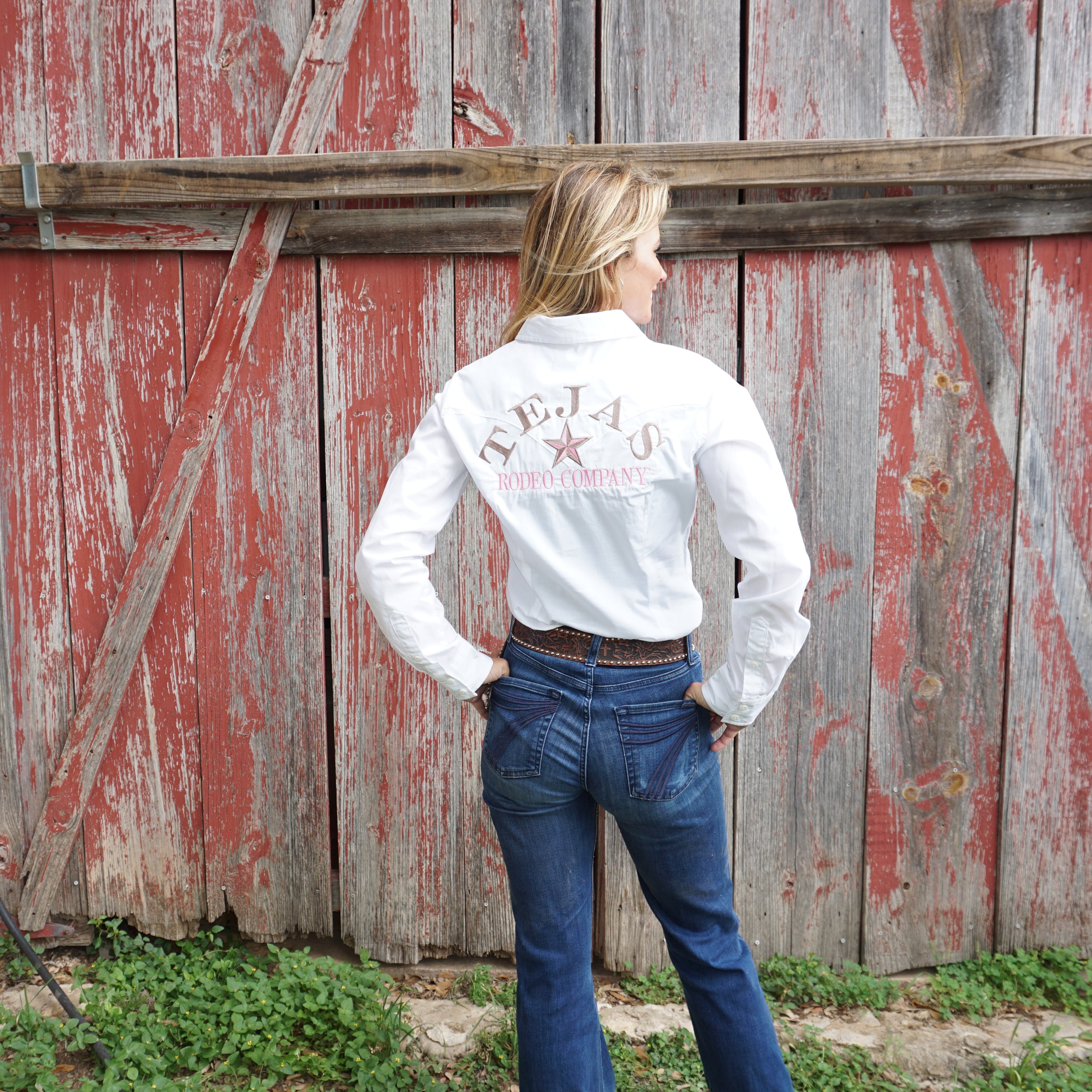 Women's Tejas Embroidered Wrangler Retro Long Sleeve Shirt