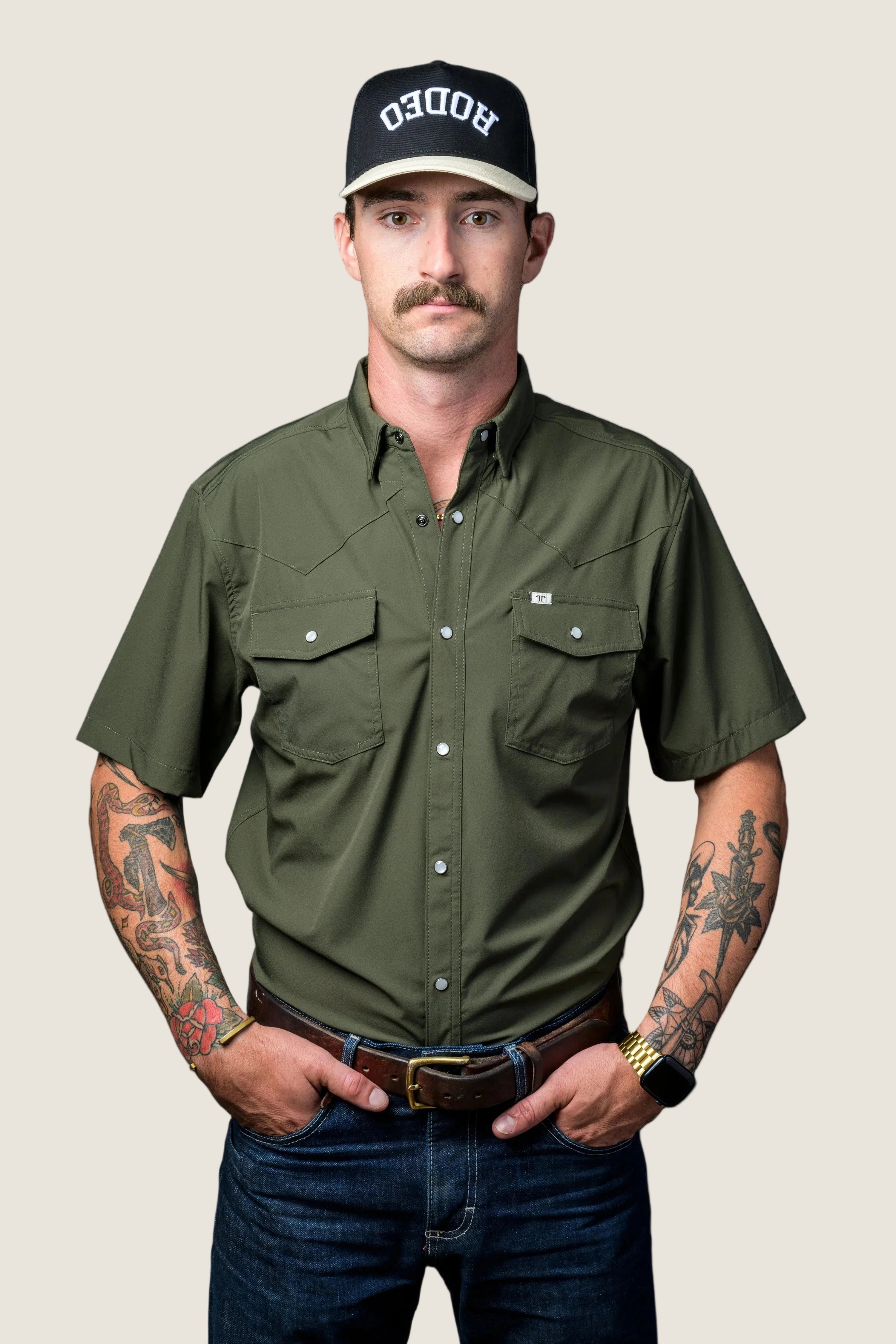 Core- Short Sleeve Pearl Snap Ferrell Shirts