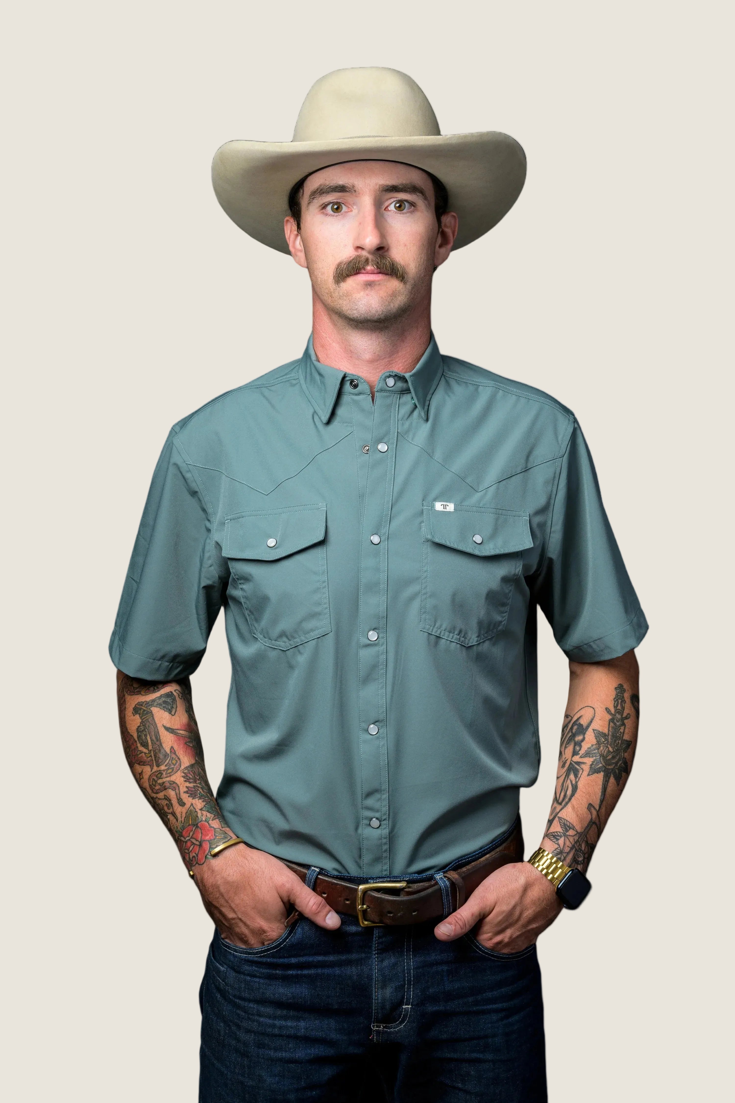 Core- Short Sleeve Pearl Snap Ferrell Shirts