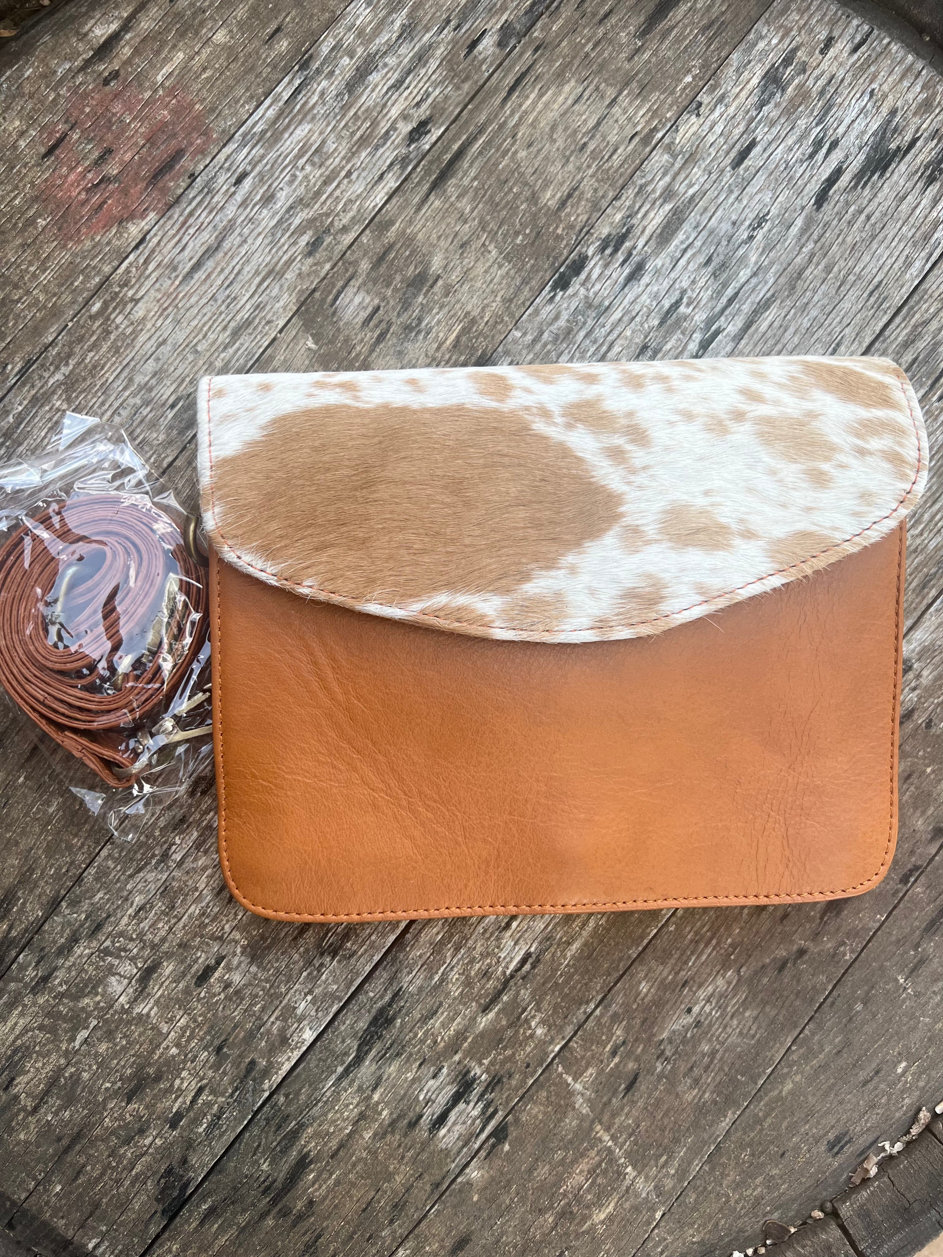 Westrian International Cowhide Leather Keep It Simple Crossbody Purse