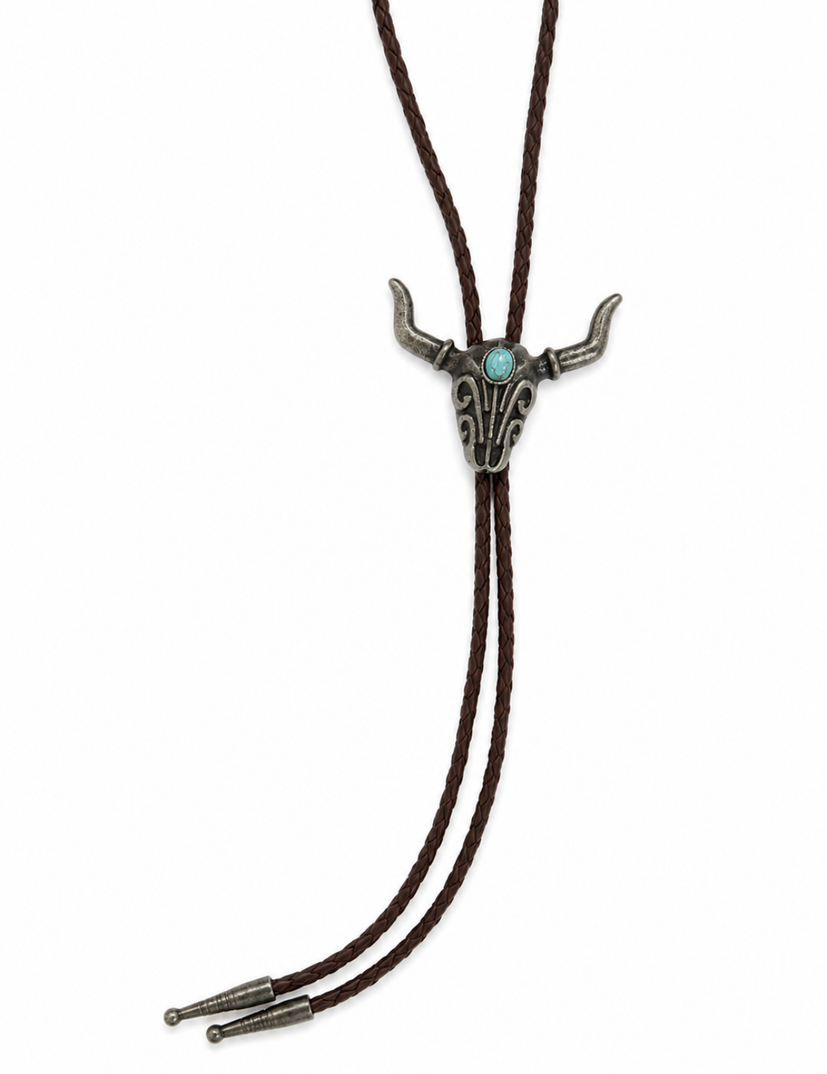 Longhorn Bolo Brown Rope