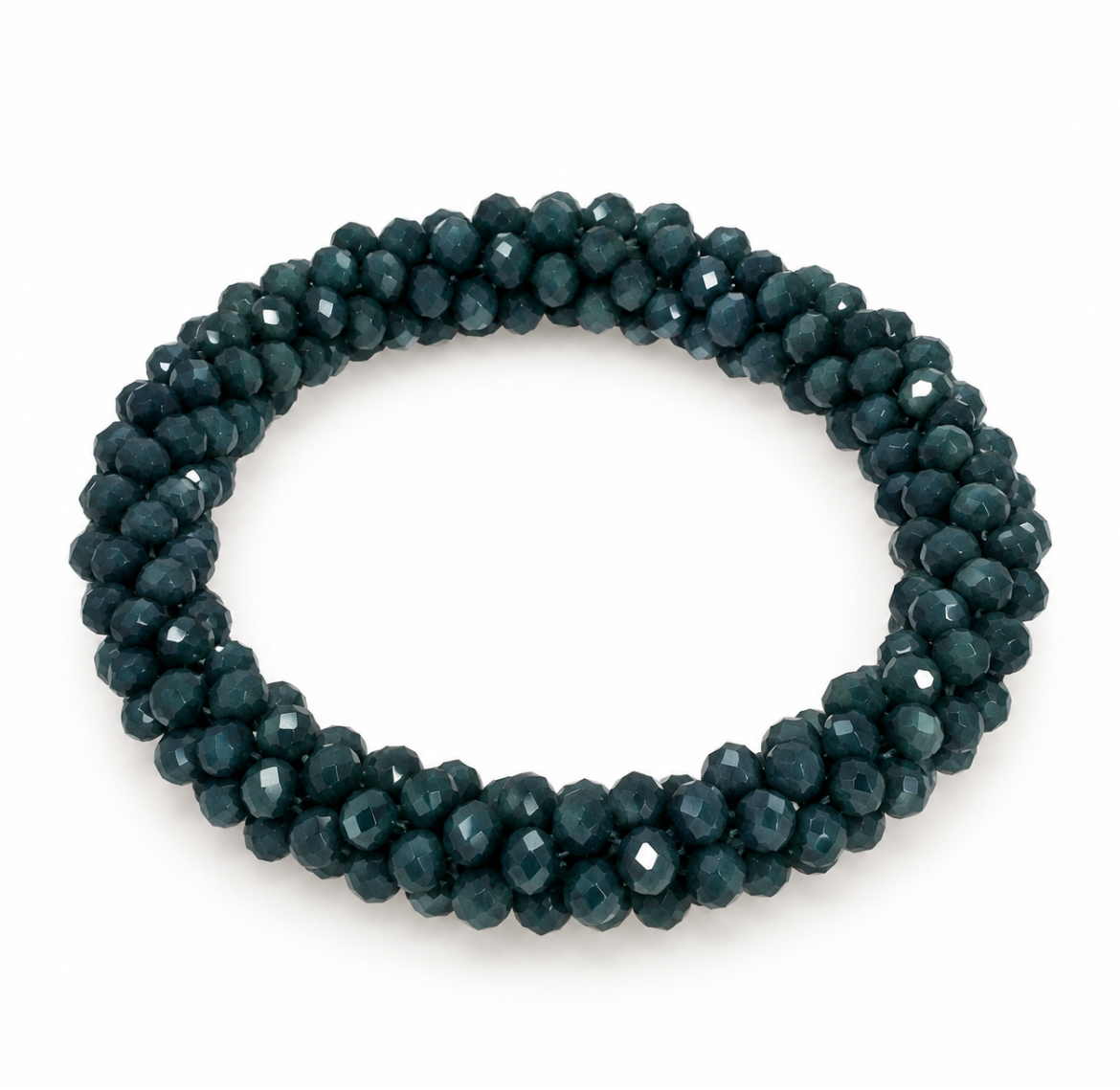 Woven Crystal Beaded Bracelet