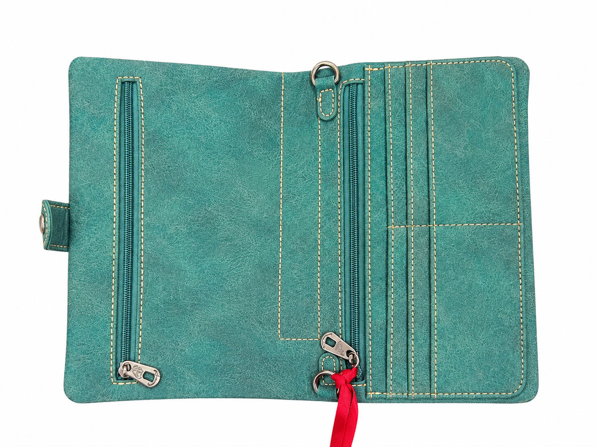 American Bling Teal Cactus Wallet/ Purse