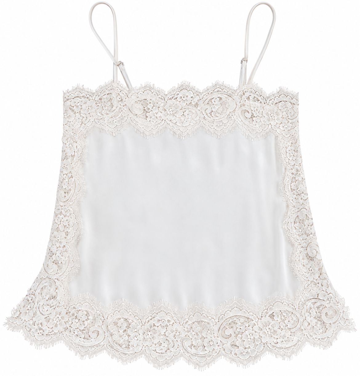 Z Supply Roselle Lace Cami Frosted Pearl