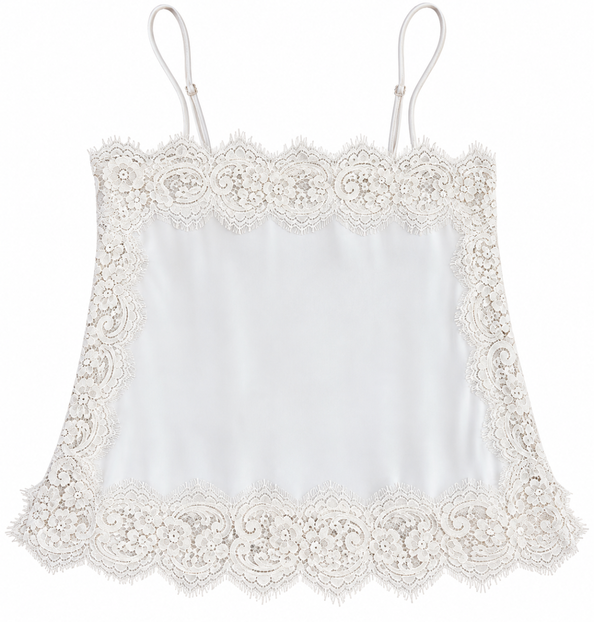 Z Supply Roselle Lace Cami Frosted Pearl