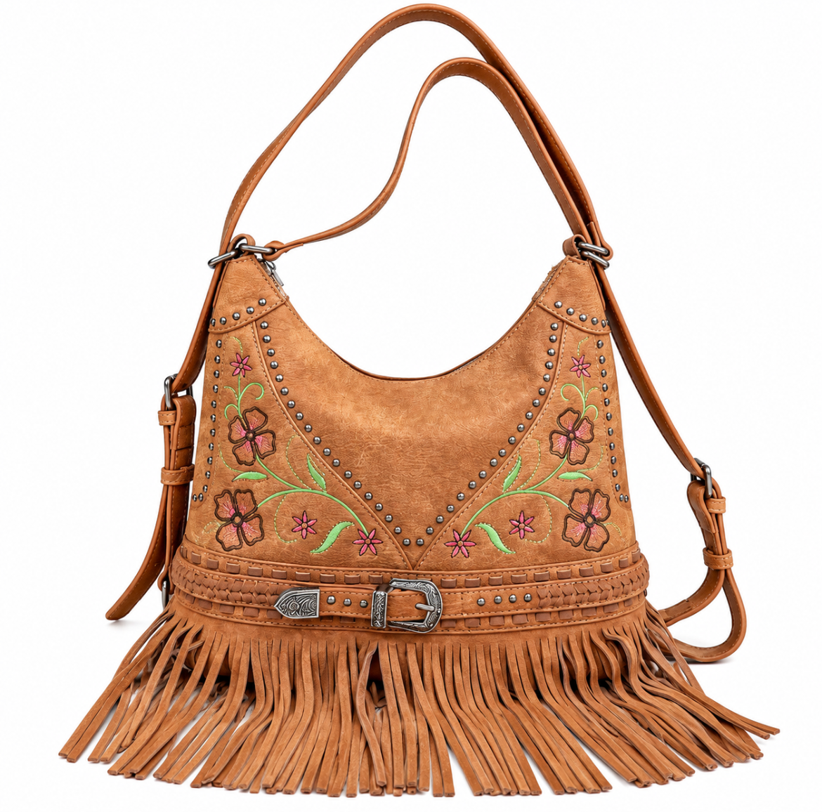 Montana West Fringe Flower Purse