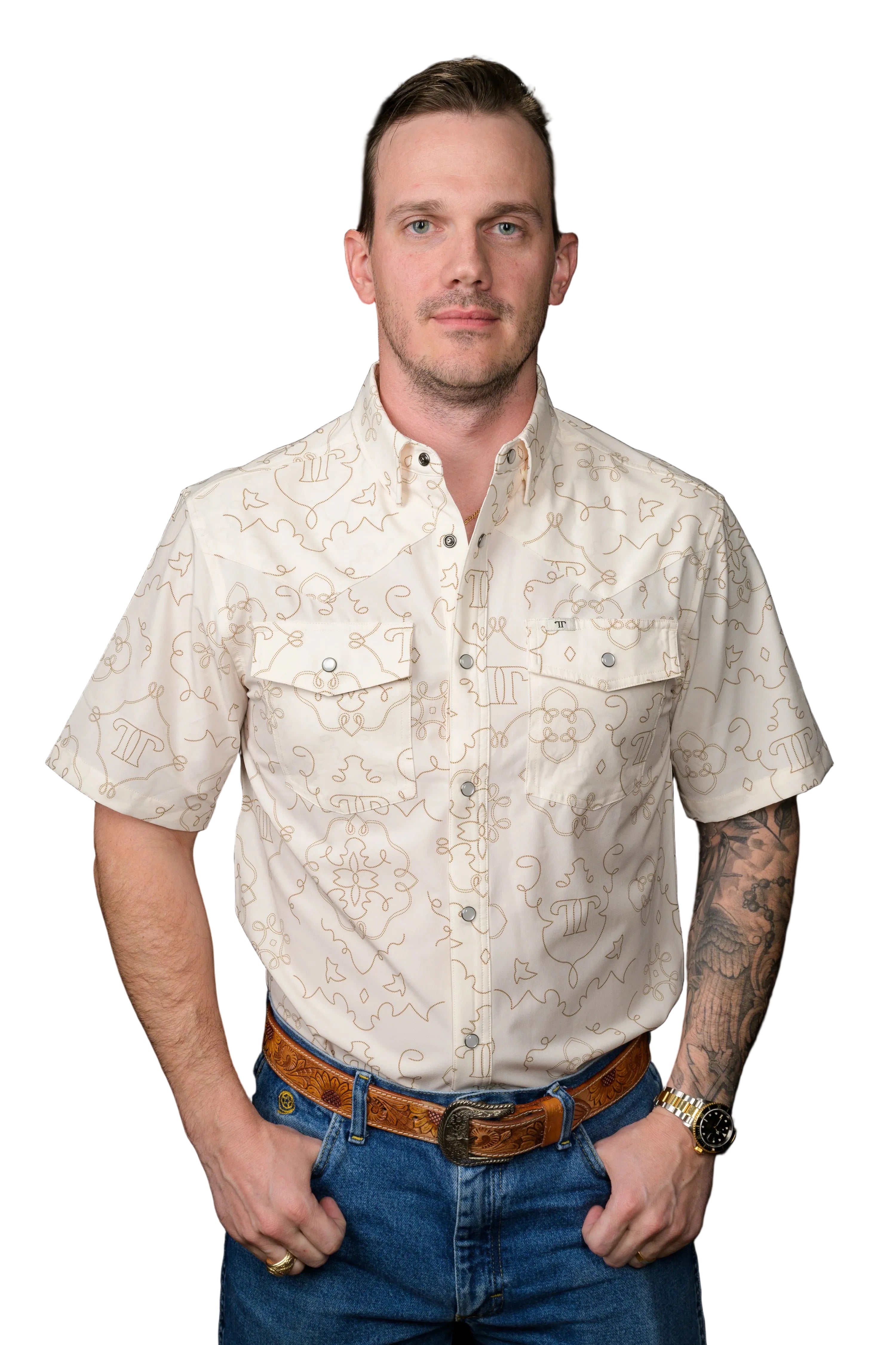 The Carson Ferrell Pearl Snap Button up Shirt