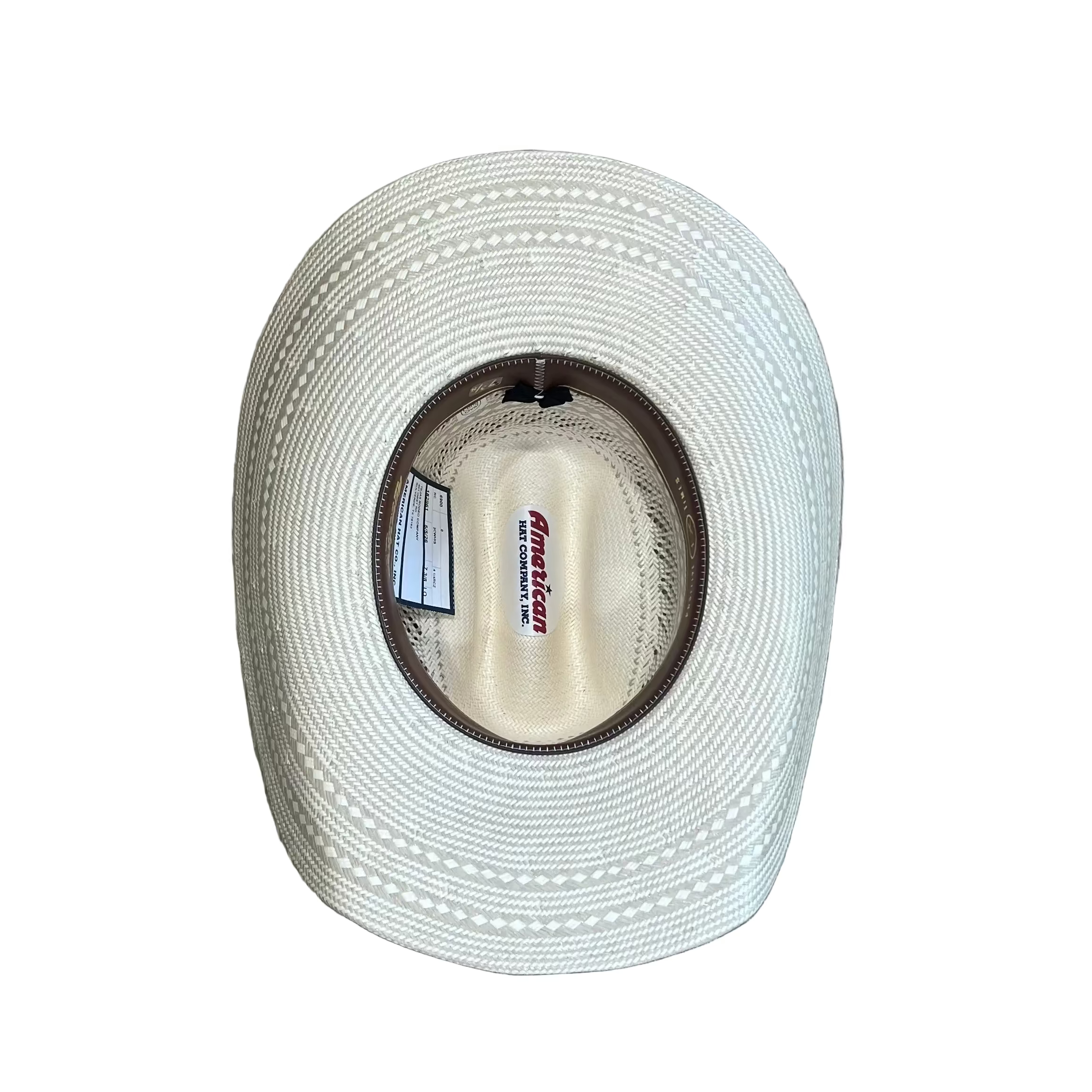American Hat Company 6900 Two-Tone Rancher's Crease Straw Cowboy Hat