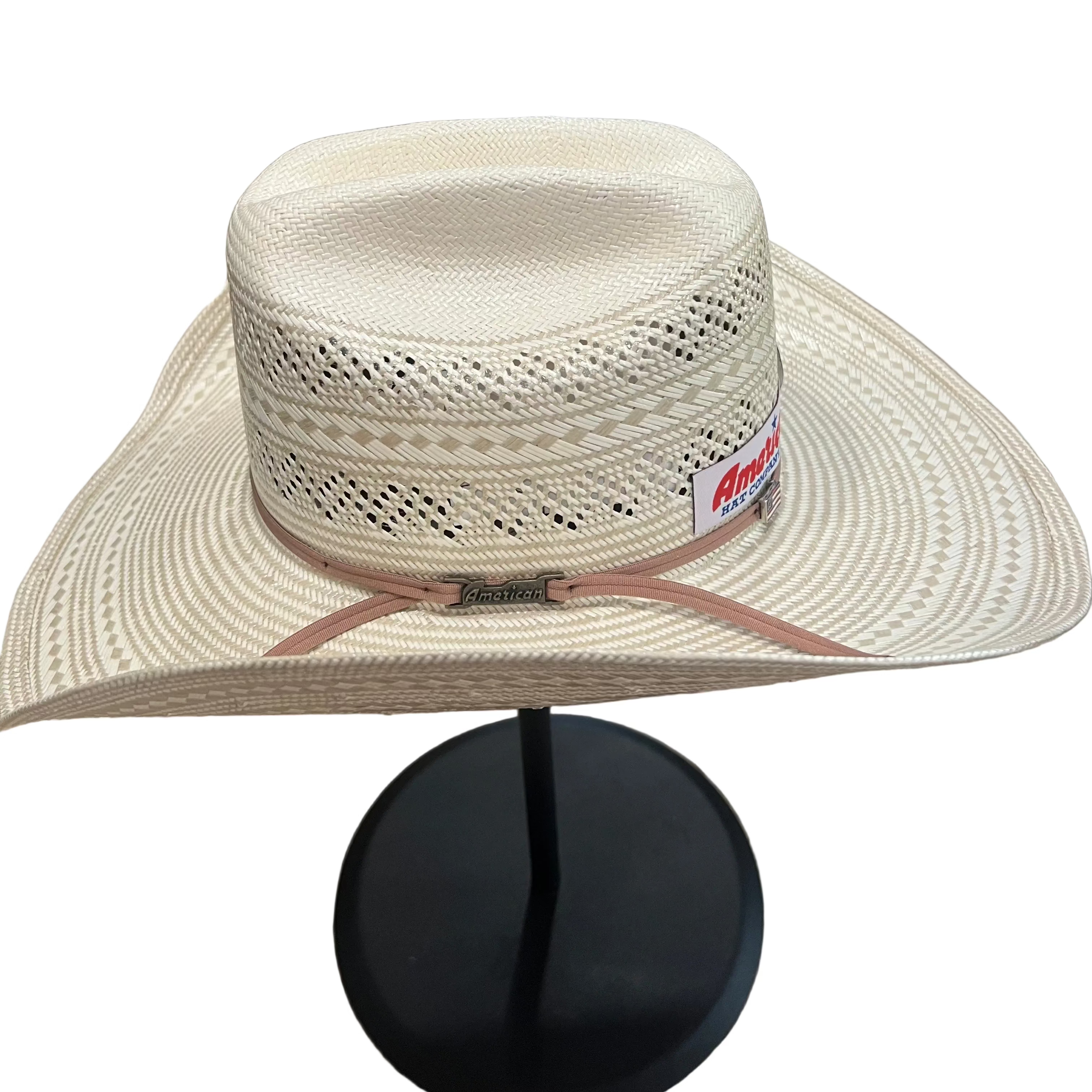 American Hat Company 6900 Two-Tone Rancher's Crease Straw Cowboy Hat