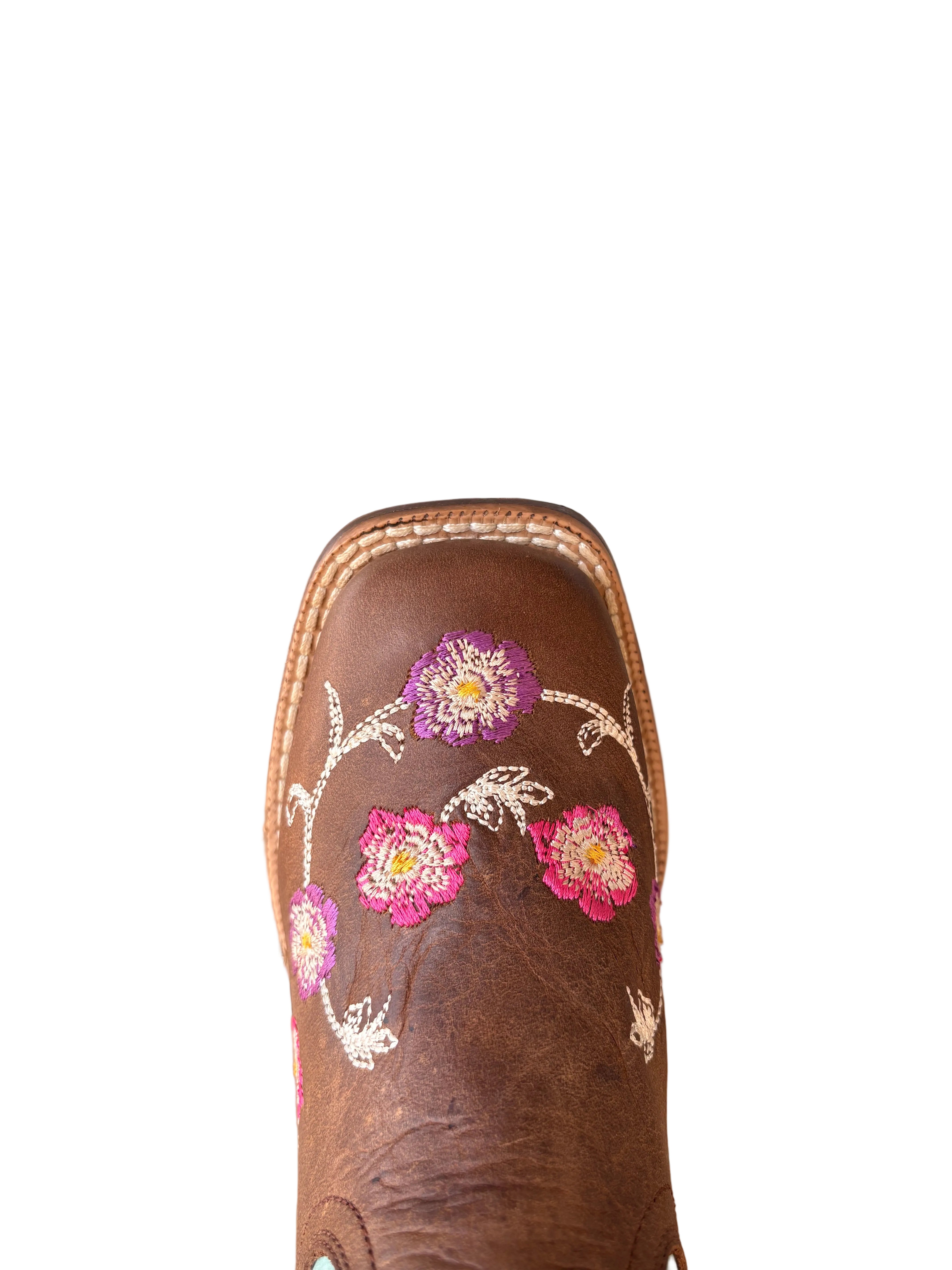 Roper Youth Americana Flowers Boot